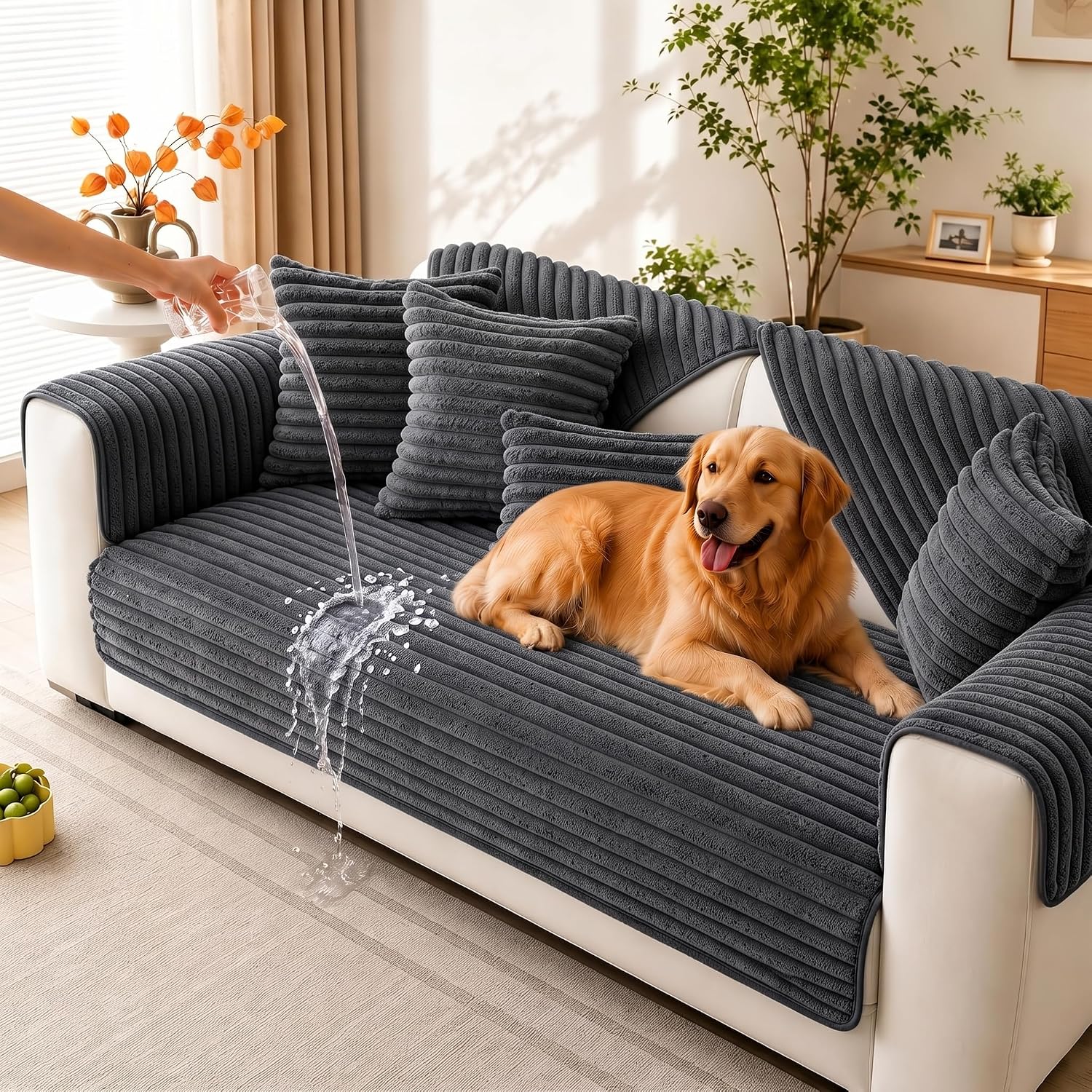KELUINA Waterproof Couch Covers