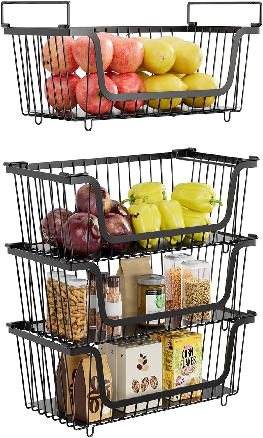 Stackable Wire Storage Baskets