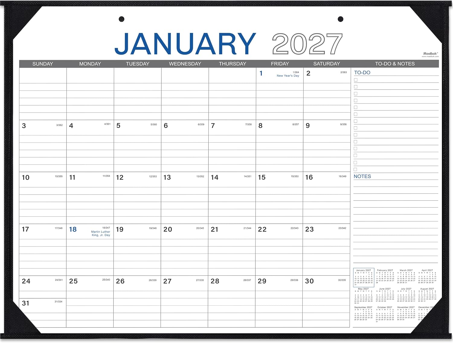 2027 Desk Calendars