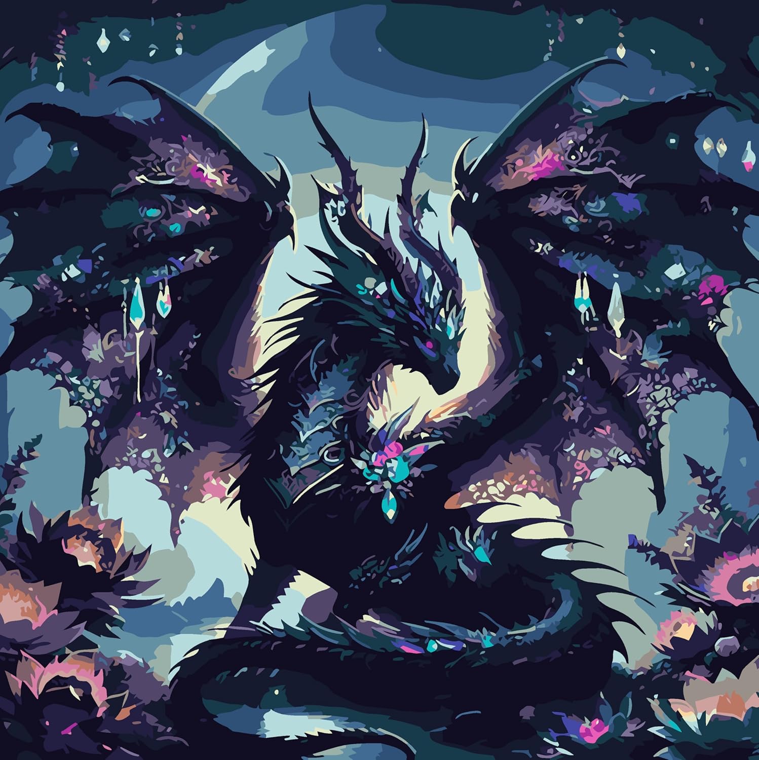 Ekuxom Dragon Paint by Numbers Kits