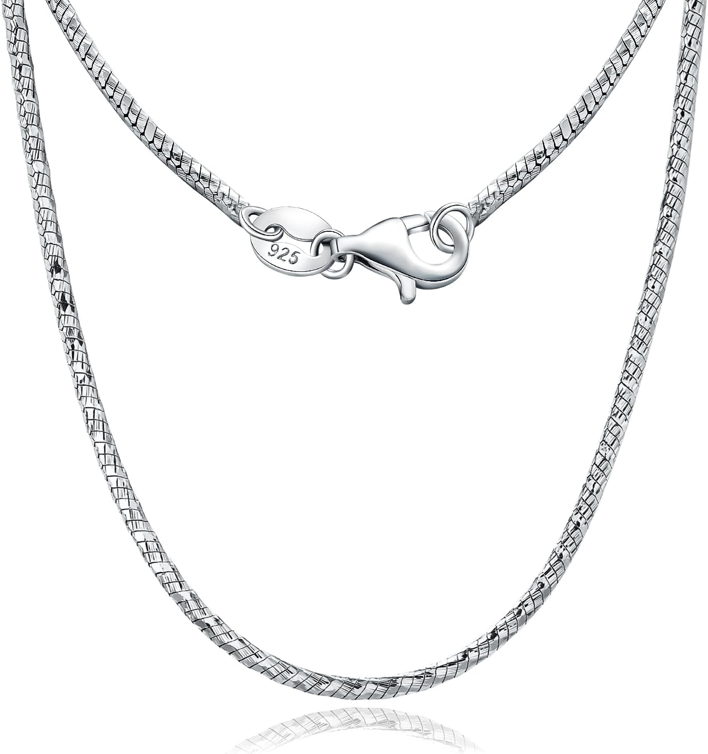 AGRULE Sterling Silver Snake Necklaces