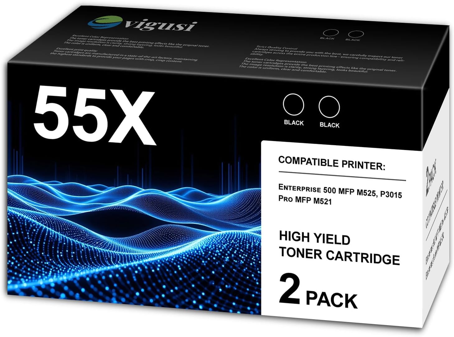 55X Black Printer Toner