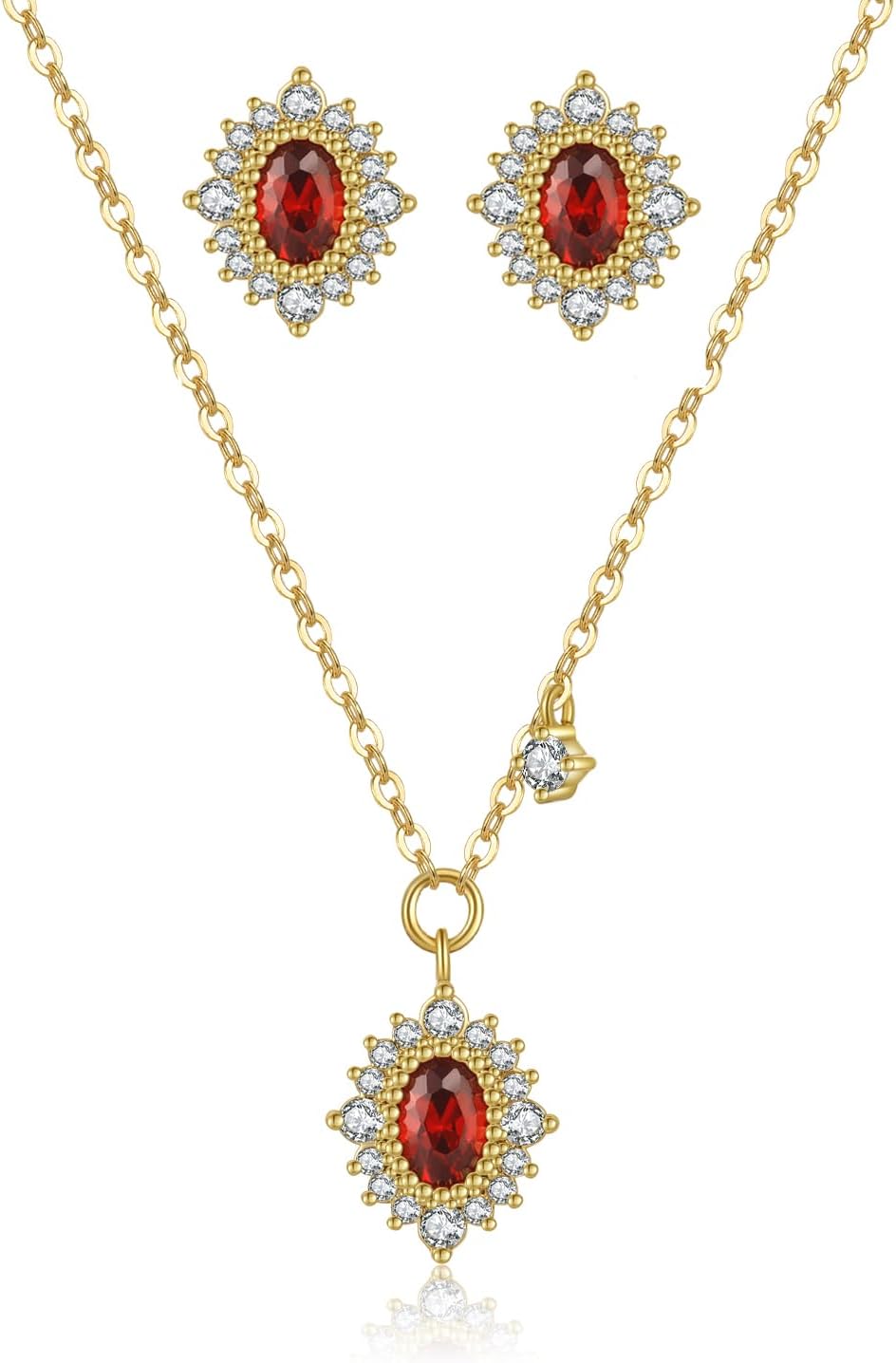 DeScount Dainty Ruby CZ Jewels