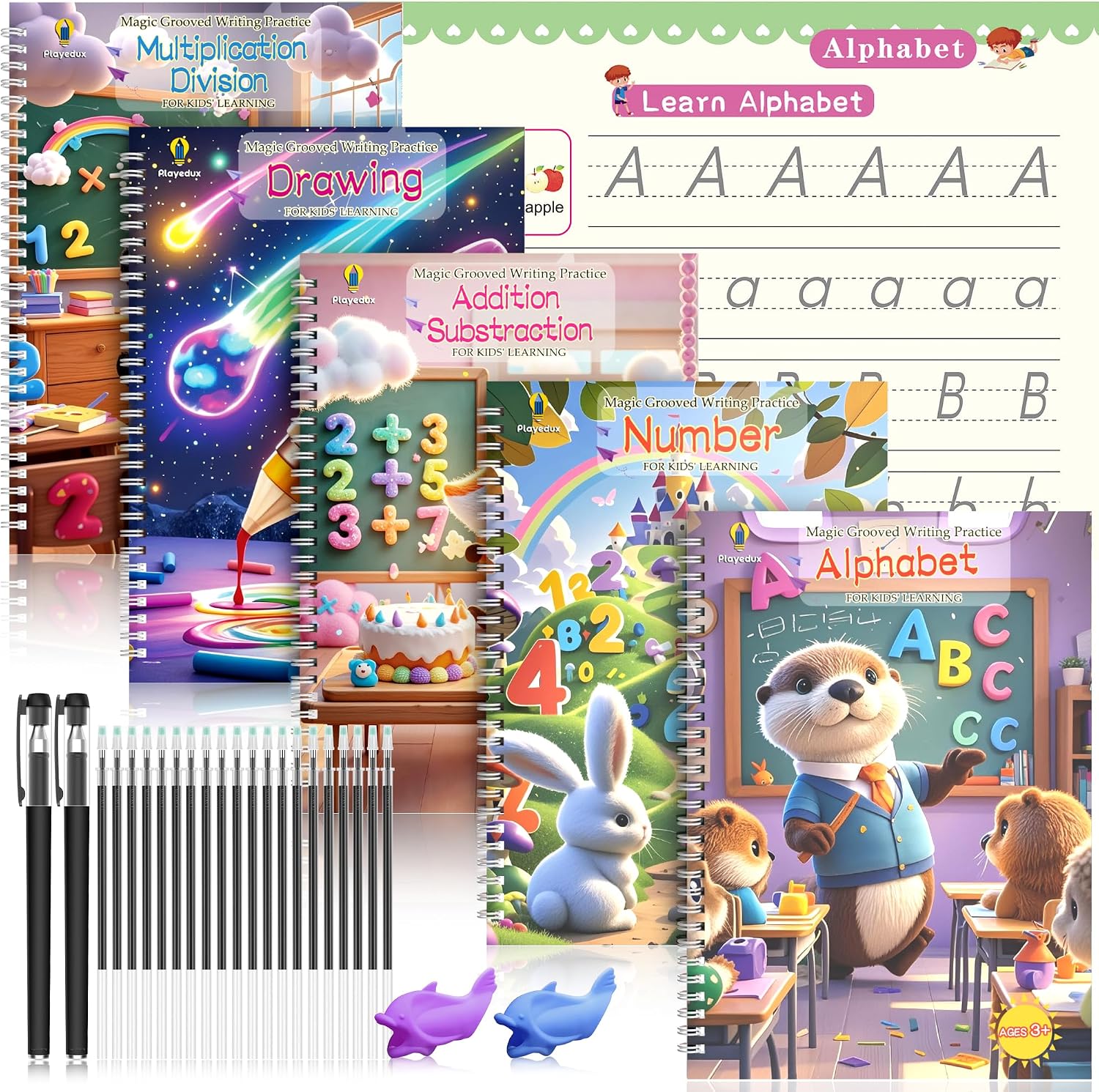 NexAmeri Grooved Writing Practice Books