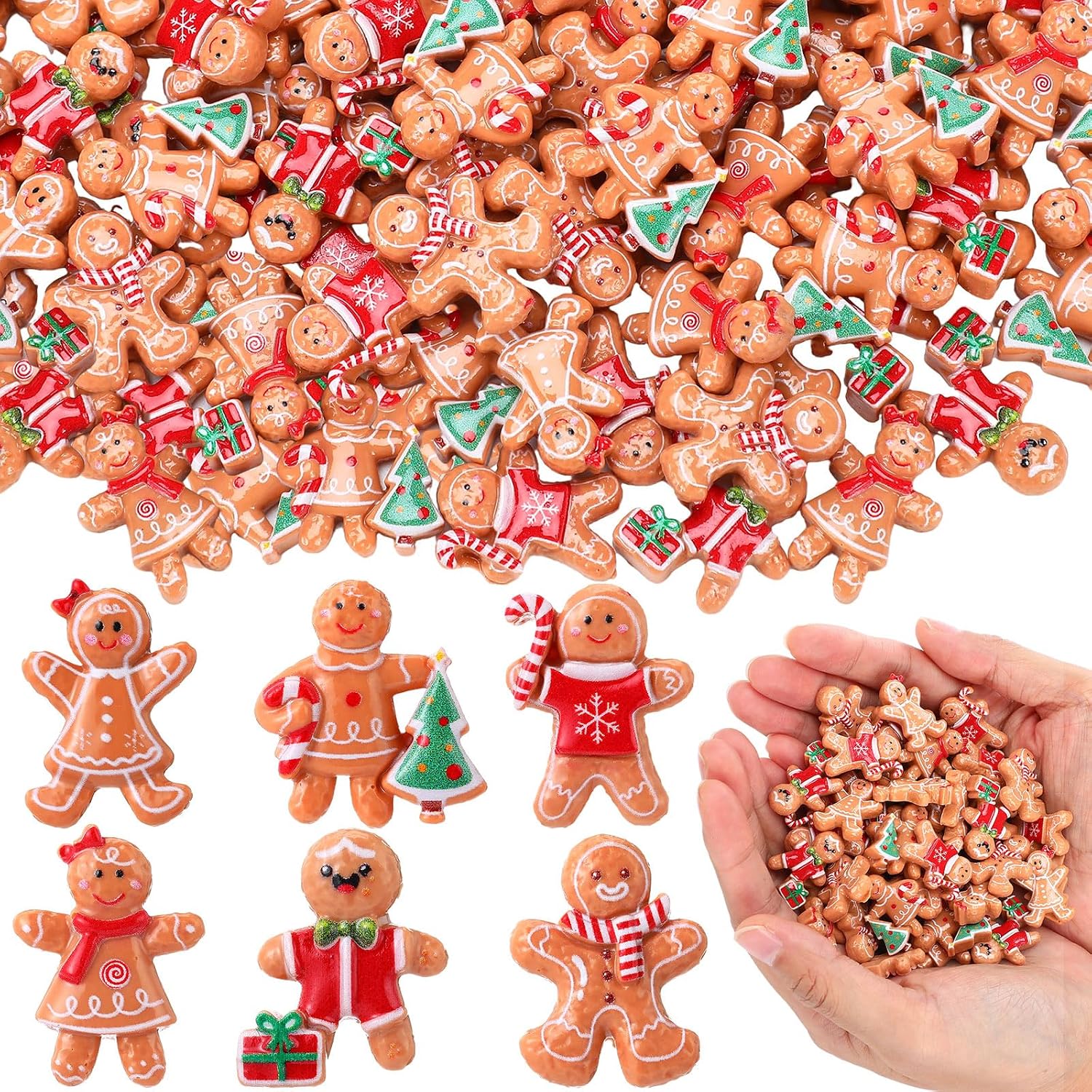 Simgoing Mini Gingerbread Figurines