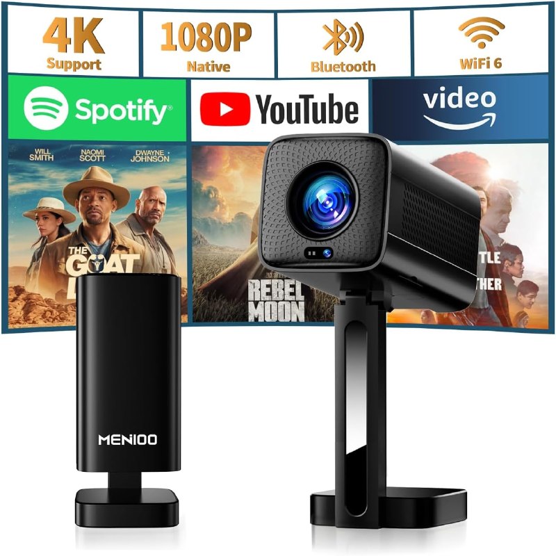 MENIOO 4K Mini Projectors