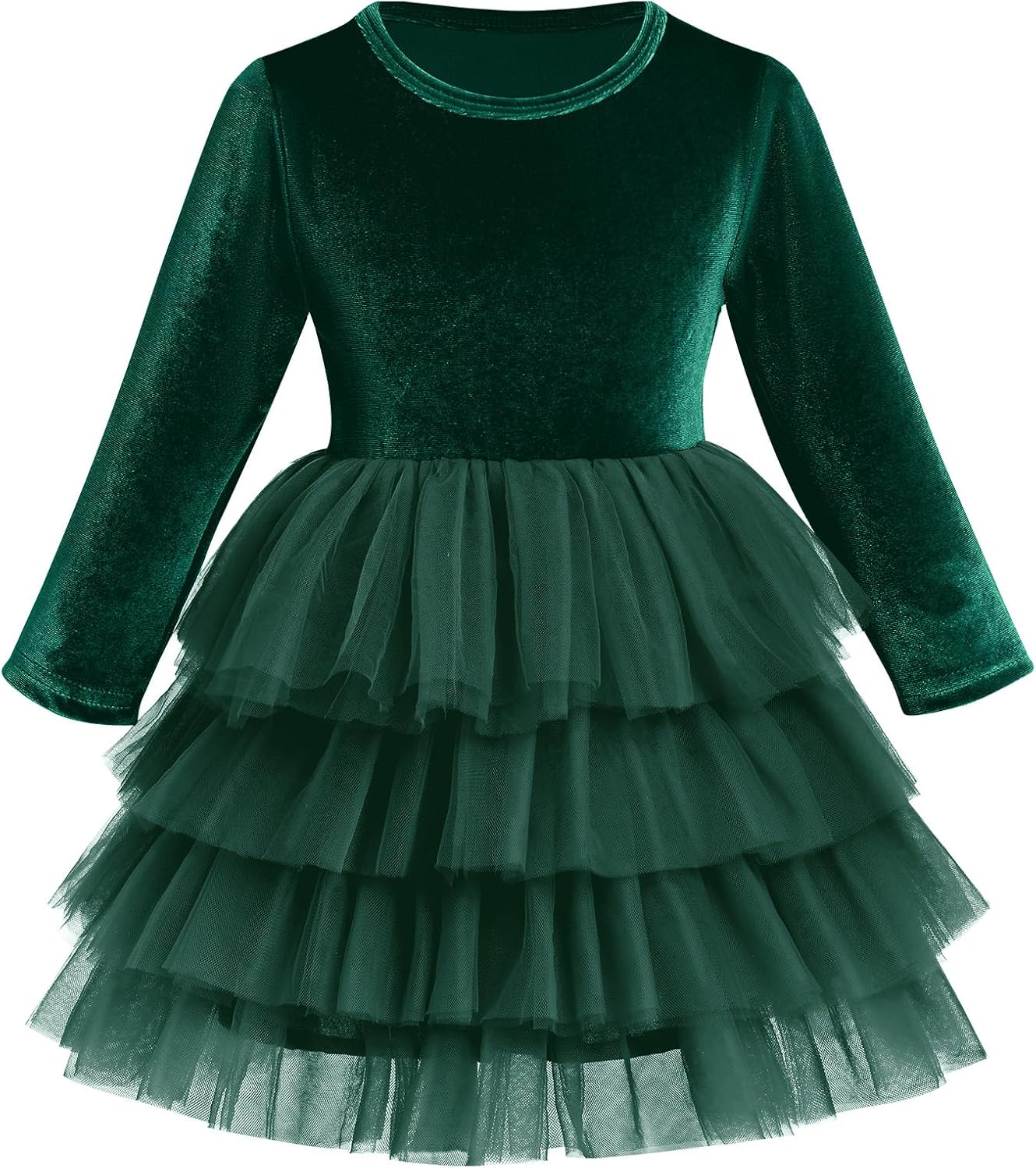 Girls Velvet Tulle Tutu Dresses