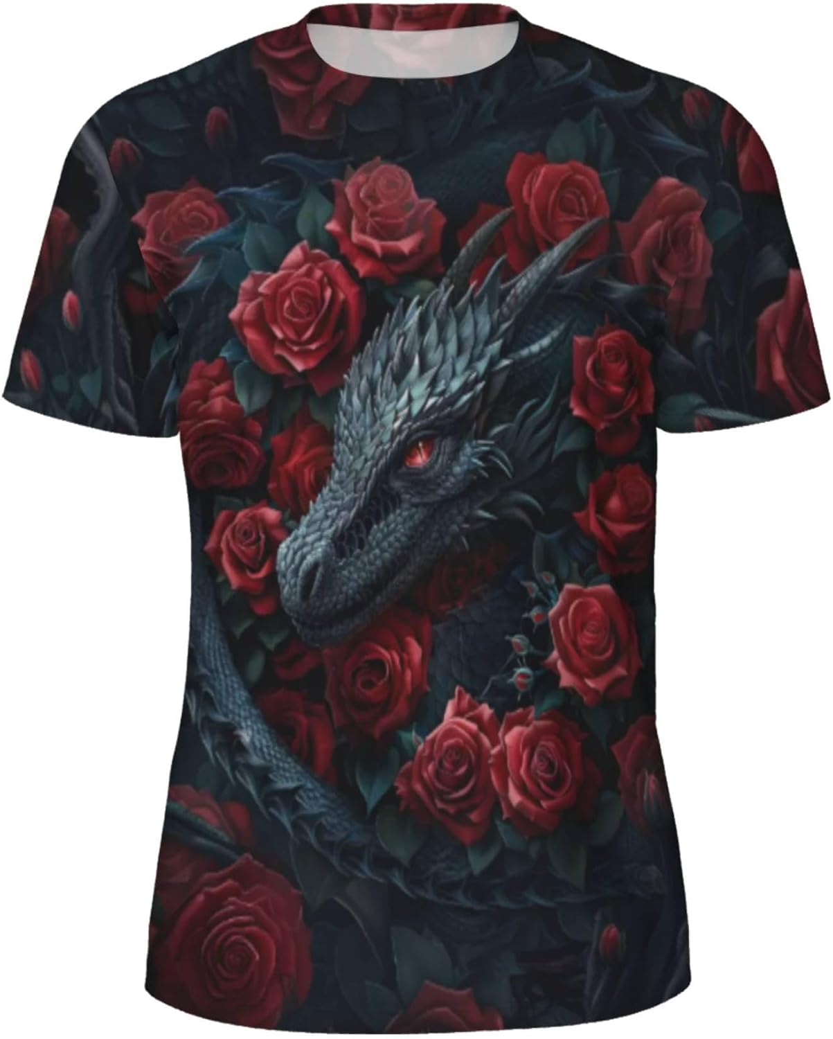 3D Dragon Pattern T-Shirts