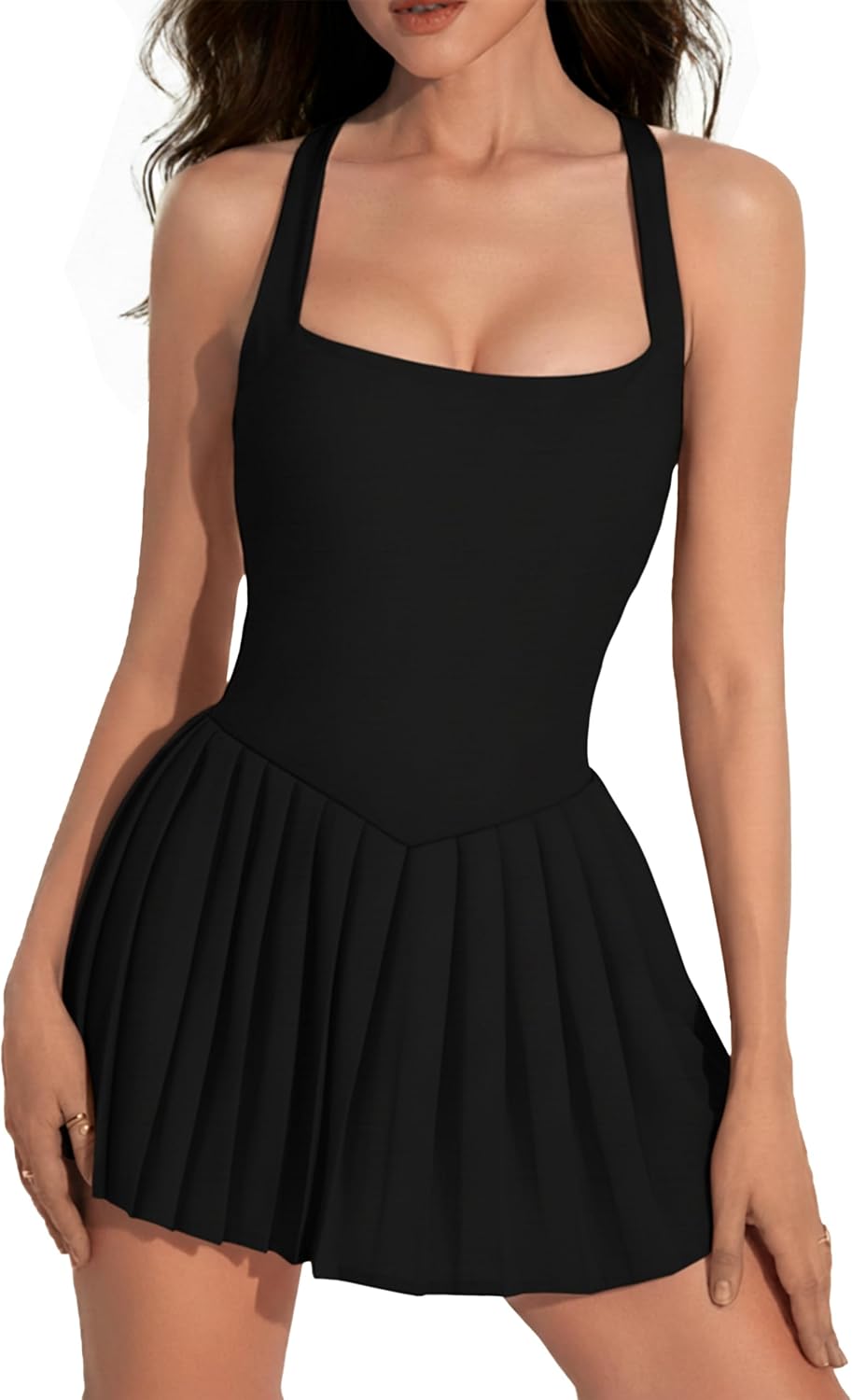 AJISAI Pleated Tennis Dresses