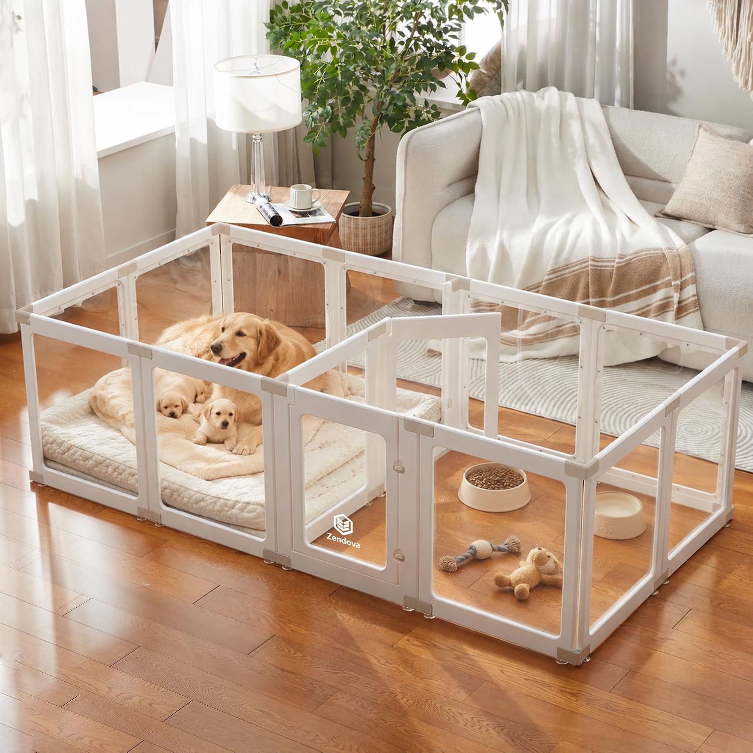 Zendova Acrylic Dog Playpens