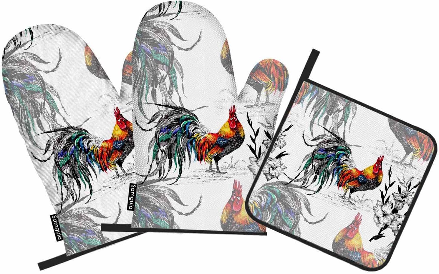Samgula Rooster Oven Mitts