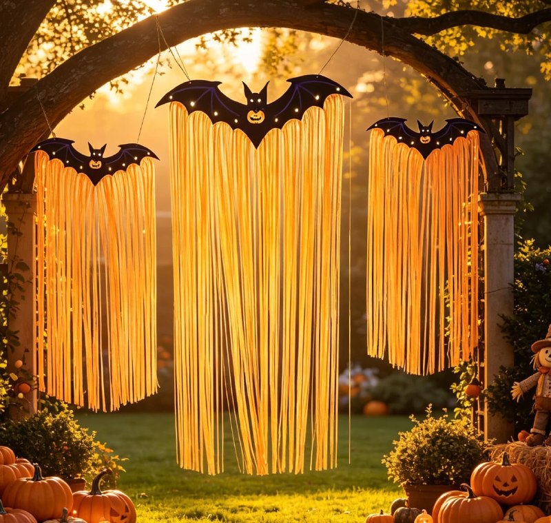 LINLINGTOYS Hanging Halloween Bats