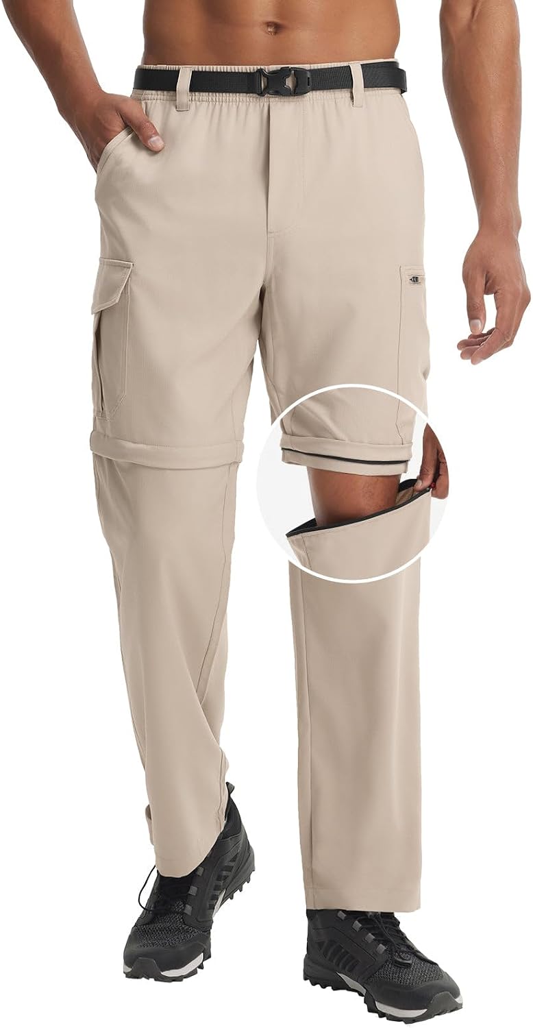 baleaf Men's Convertible Hiking Pants Ripstop