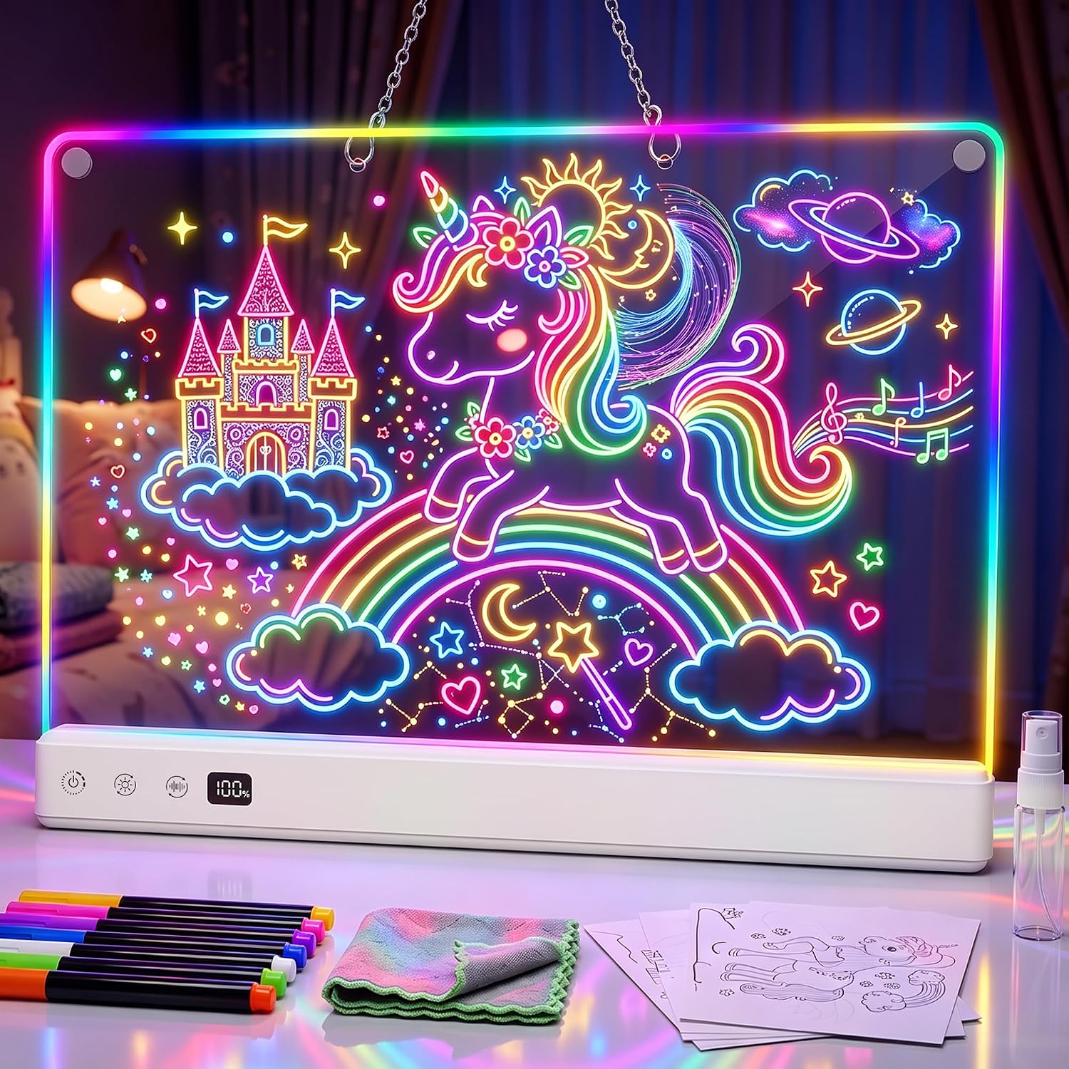 Rechargeable LED Drawing Boards