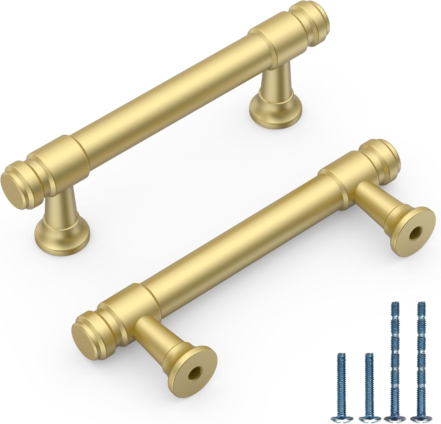 KNOKLOCK Brushed Gold Cabinet Handles