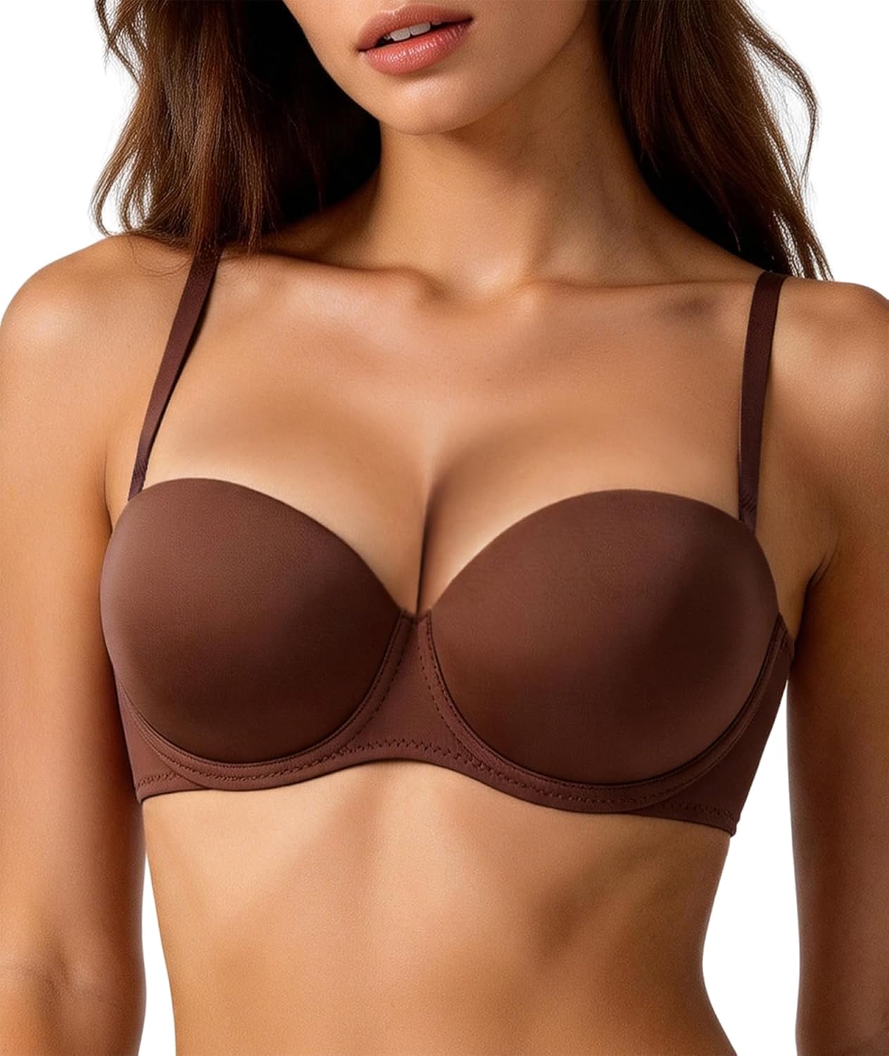Women Push Up Padded Underwire Bra Multiway Strapless Bra