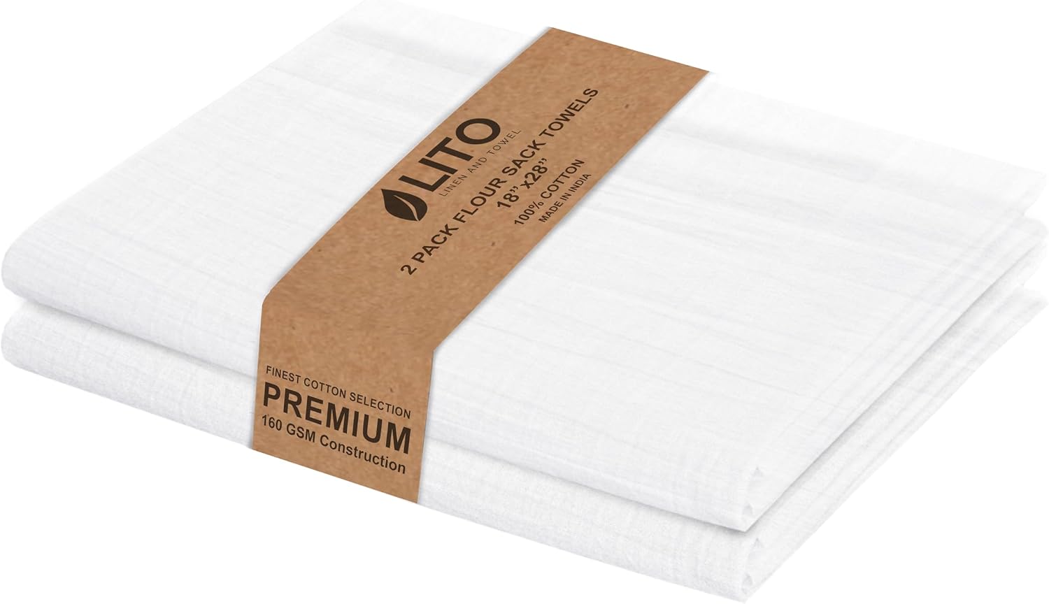 LITO Flour Sack Kitchen Towels