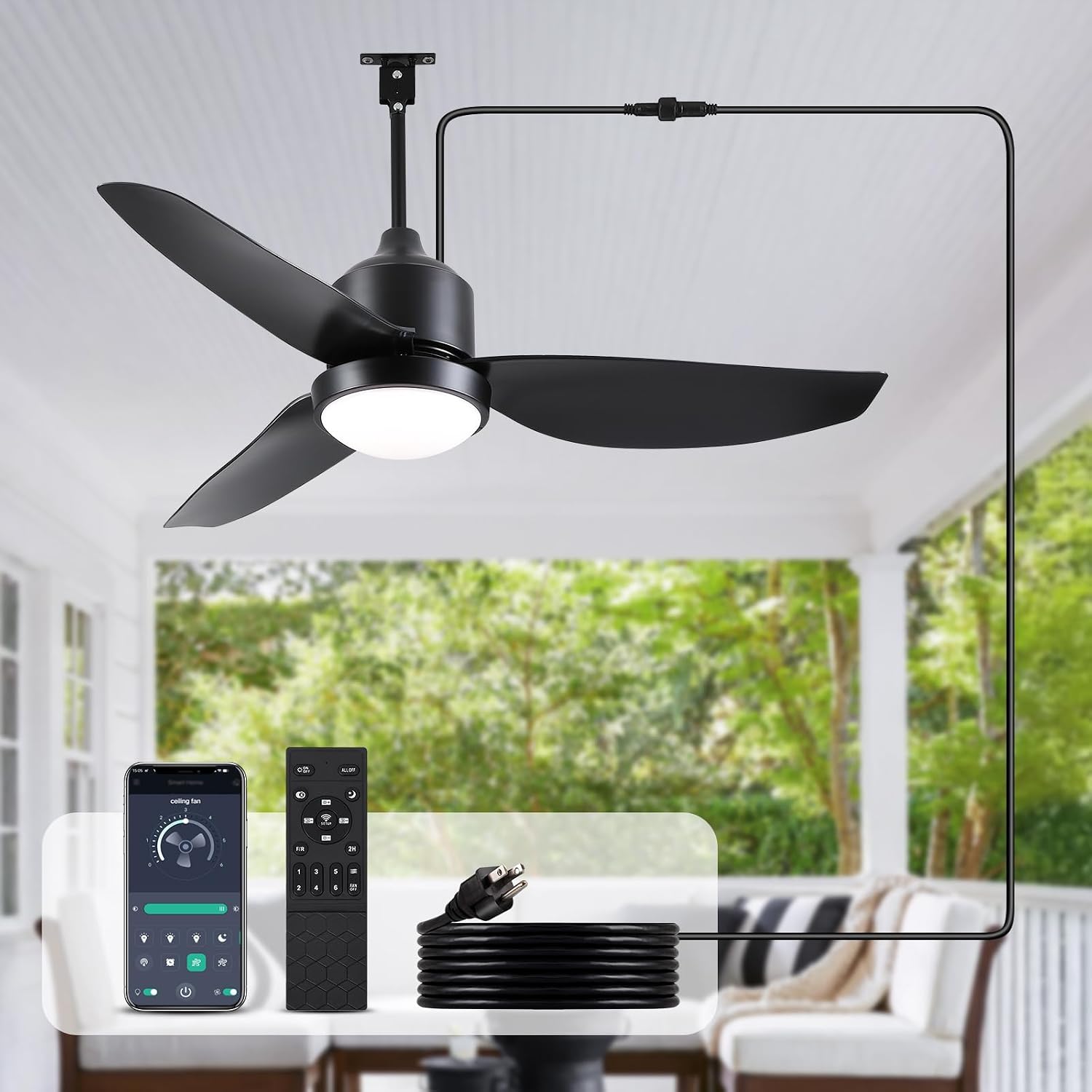 BZX Waterproof Outdoor Ceiling Fans