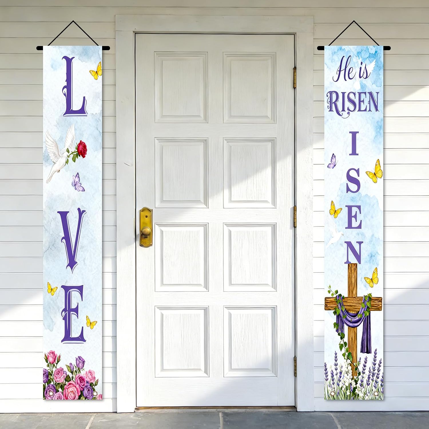 Nuxovilar Front Door Porch Signs
