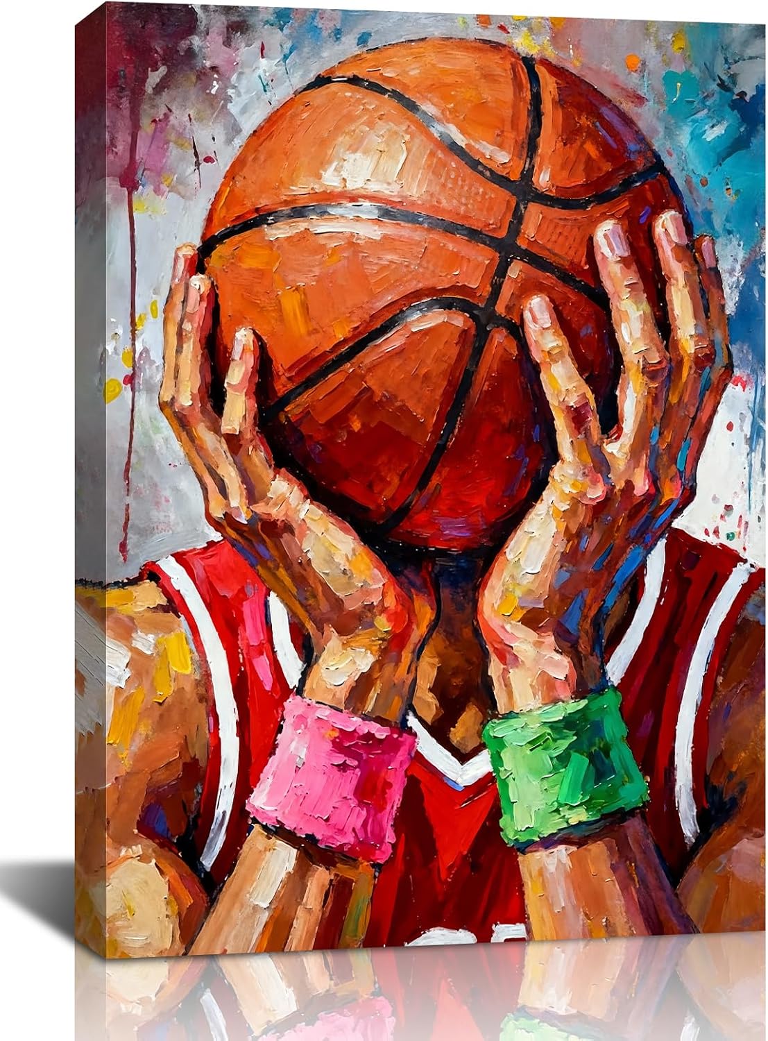 Basketball Graffiti Canvas Wall Art