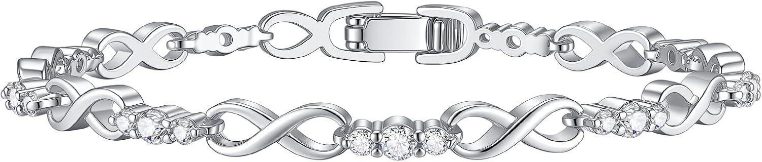 Goxygen Gold-Plated Infinity CZ Bracelets