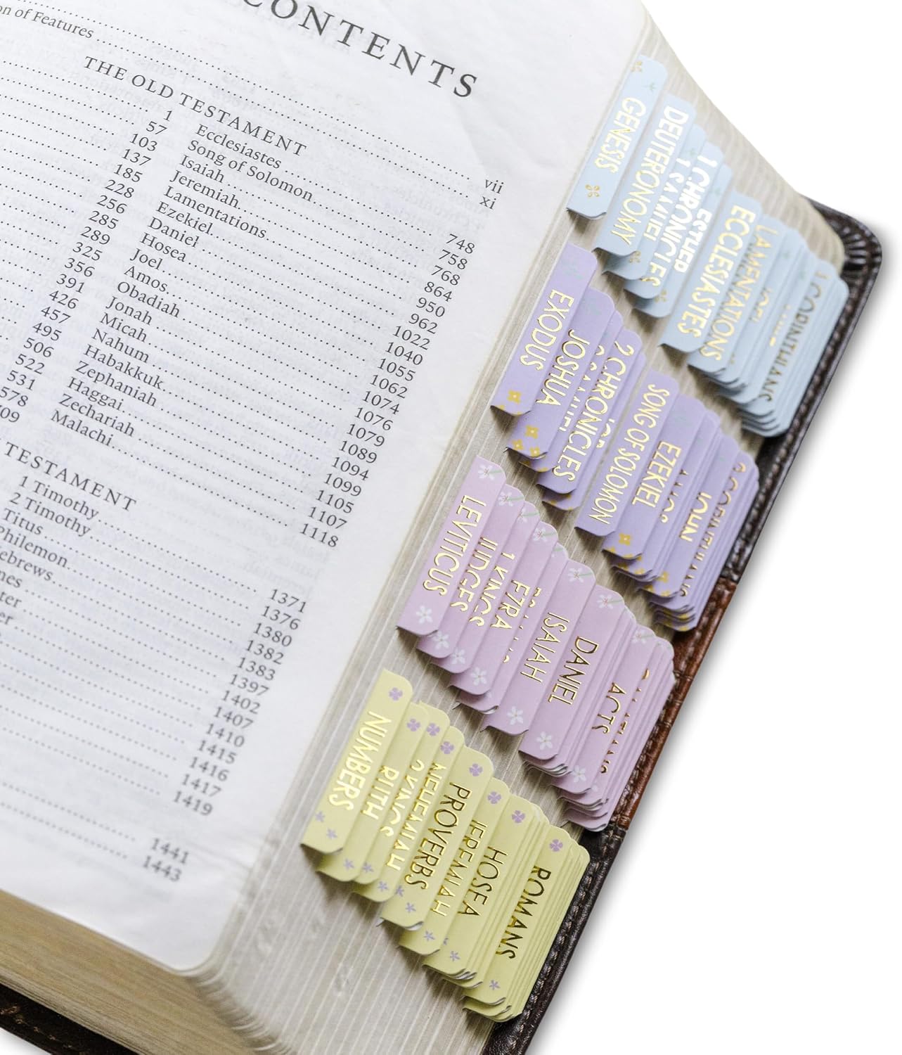 Premium Gold Foil Bible Tabs