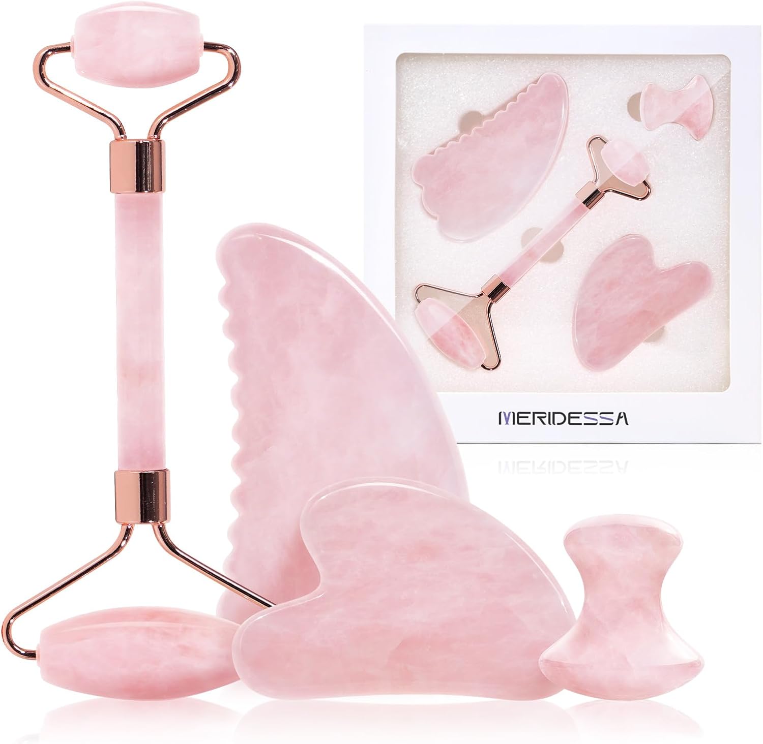 Meridessa Jade Roller & Gua Sha Sets