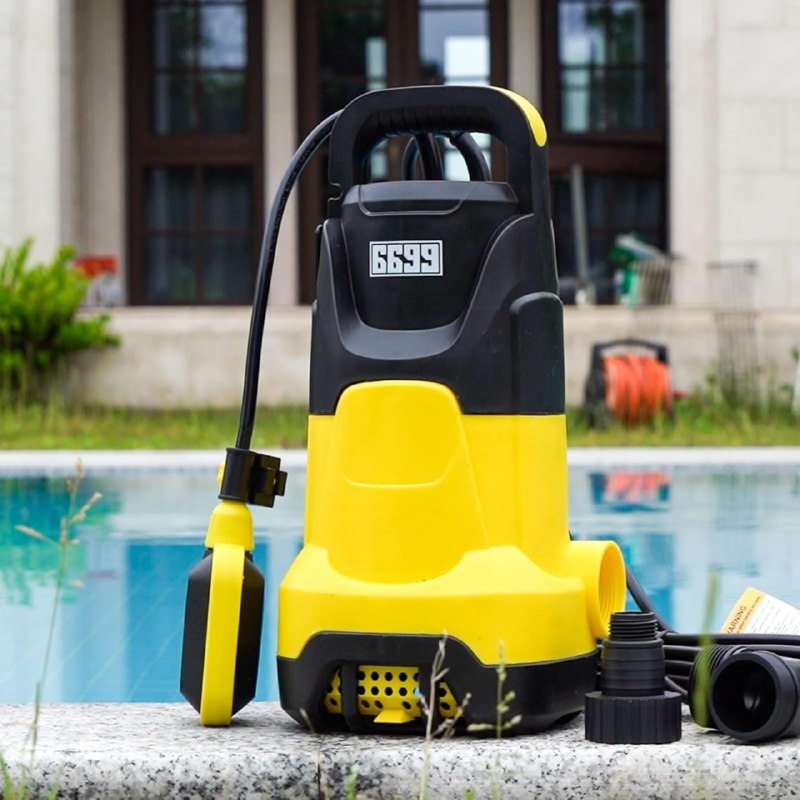 PR!CE DROP ( ) 1.5HP Sump Pump Submersible Water Pump 4500GPH High Flow with Adjustable Float Switch to Drain Clean/Dirty Water for Pools Garden Ponds Hot Tub Flooded House Rain Barrel SUB 4500