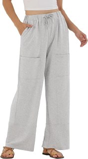 Women Pants Baggy Wide Leg Sweatpants Casual