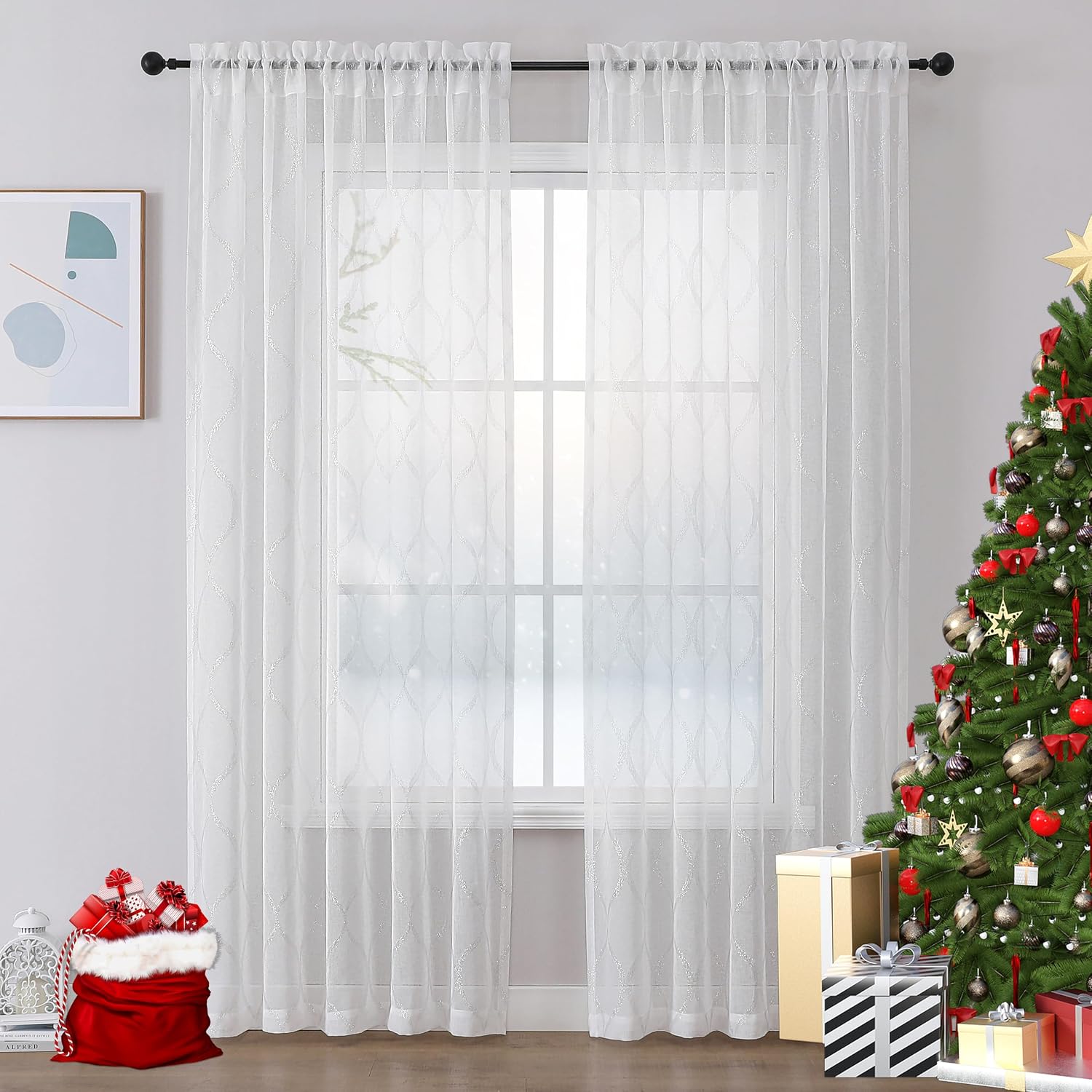 Miss Selectex Silver Sheer Curtains