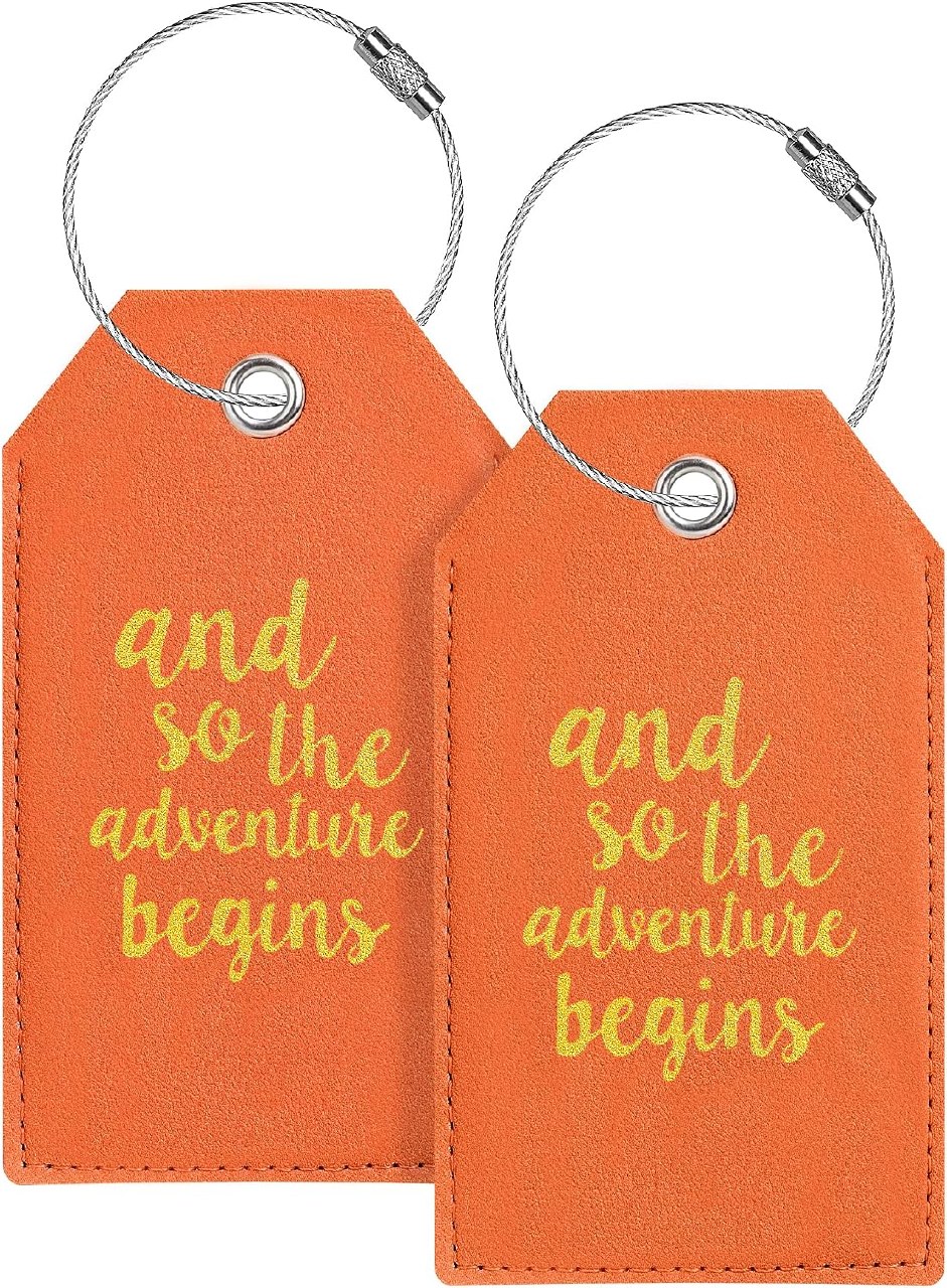 Personalized Leather Luggage Tags
