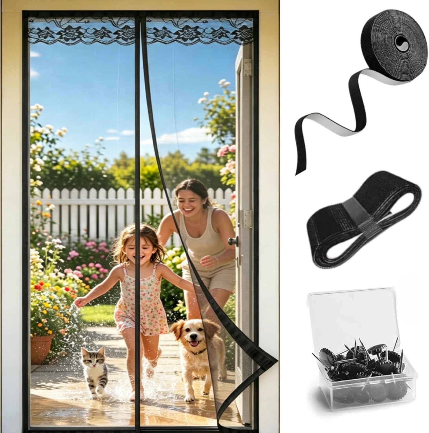 Magnetic Fiberglass Screen Doors