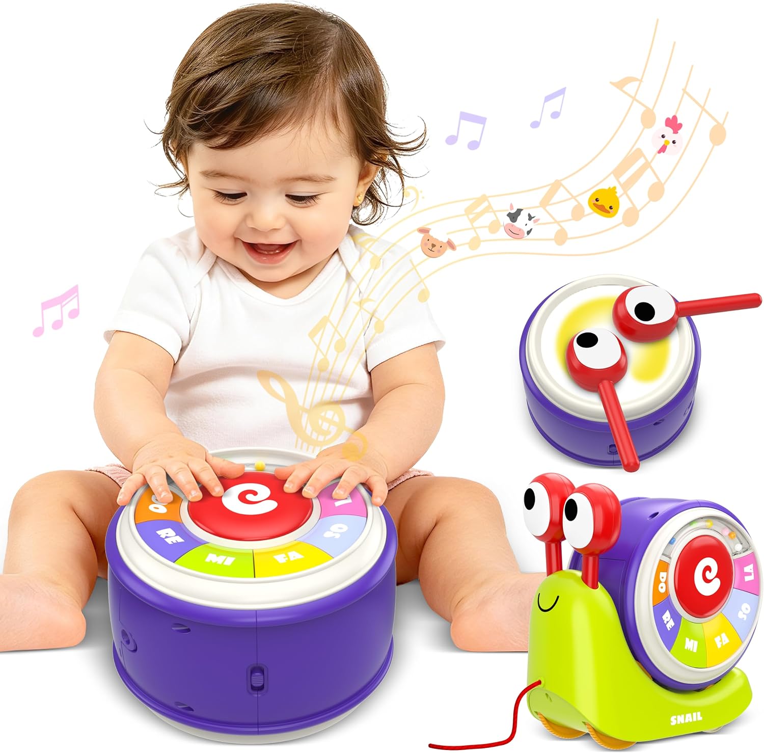 Ciesa 3-in-1 Musical Toddler Toys
