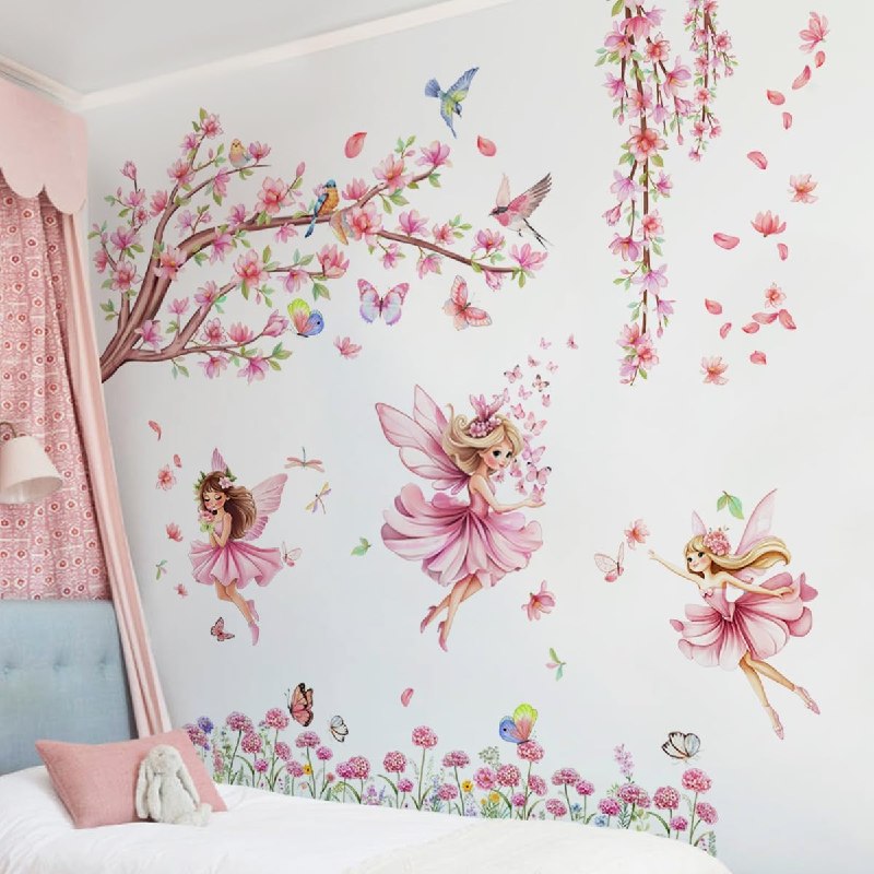 Cherry Blossom Wall Stickers (Pink