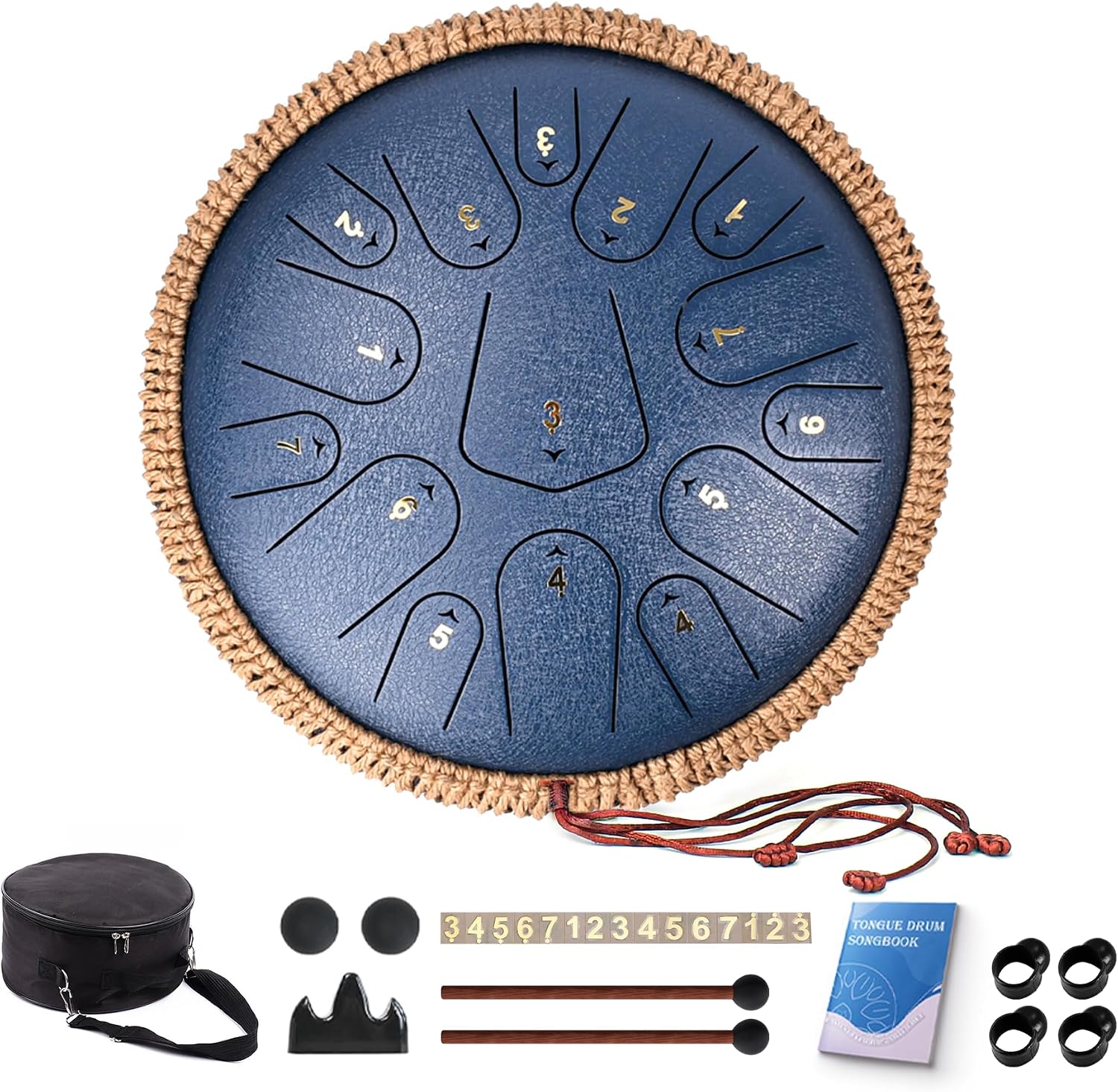 Steel Tongue Drums 13 Inch (Navy Blue