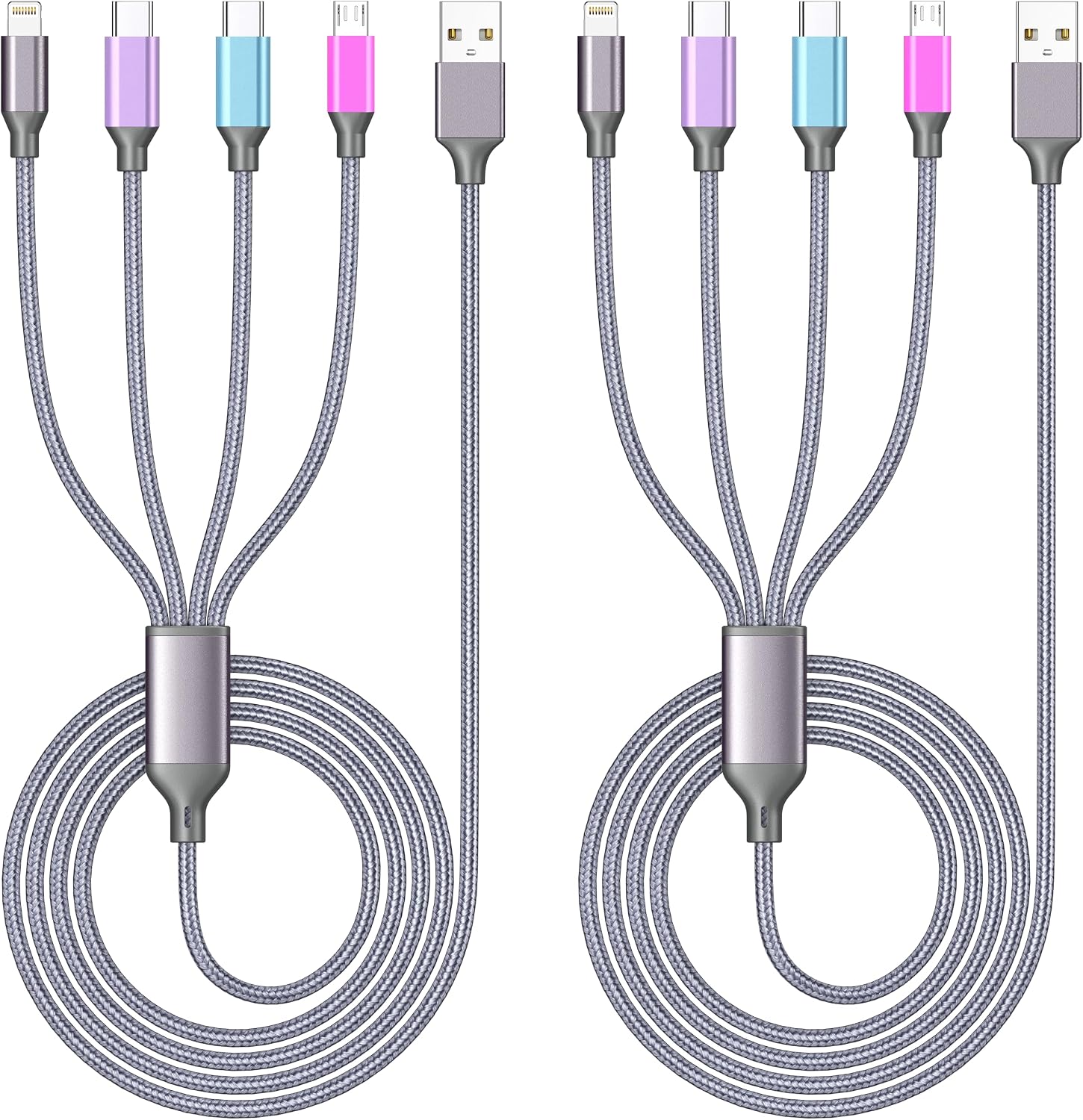 4Pack Multiple Charger Cables
