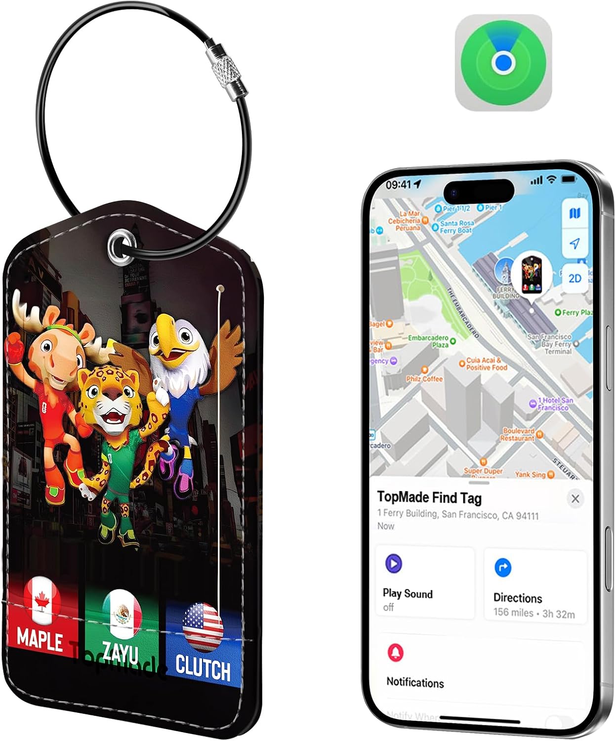 TopMade Smart Luggage Tags