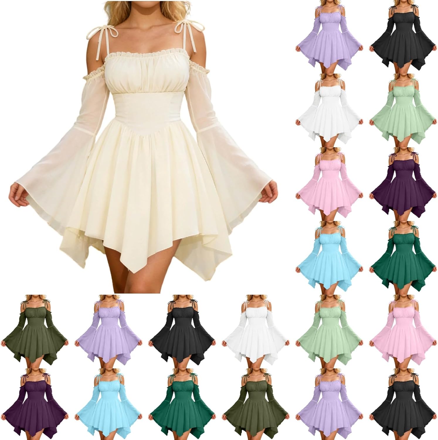 Renaissance Fairy Costume Dresses