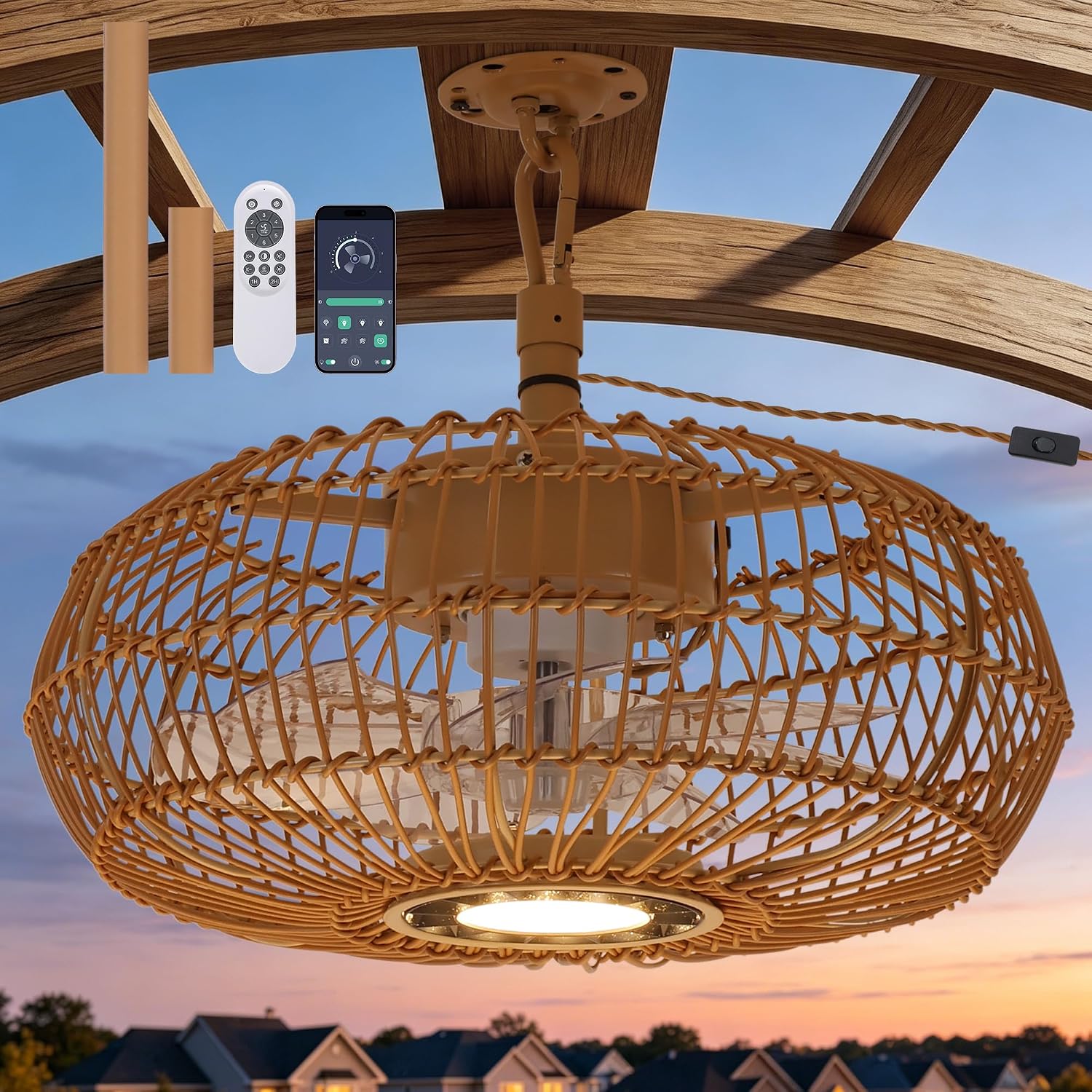 Kuailkag Outdoor Ceiling Fans