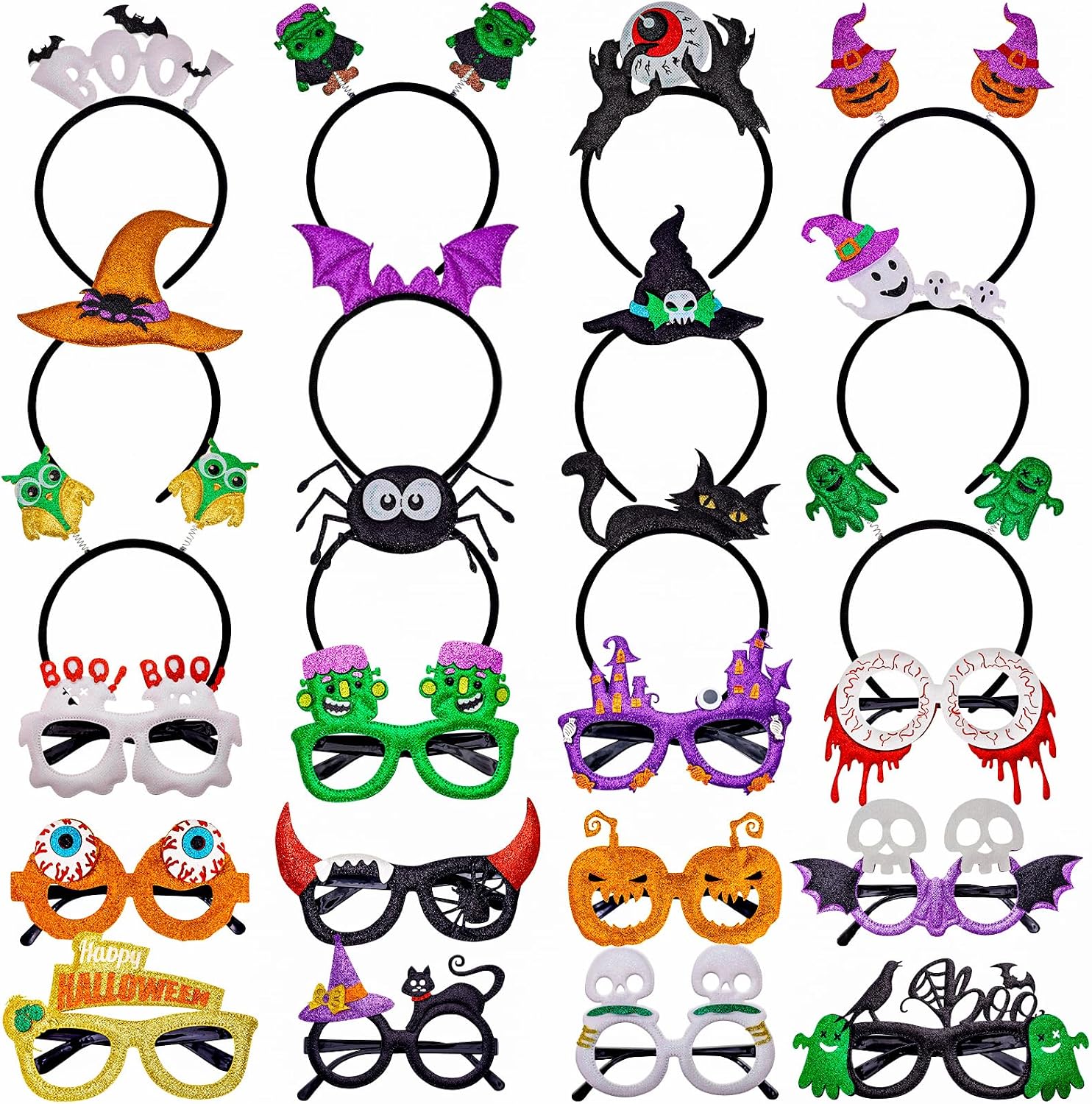 MGparty Halloween Headbands & Glasses