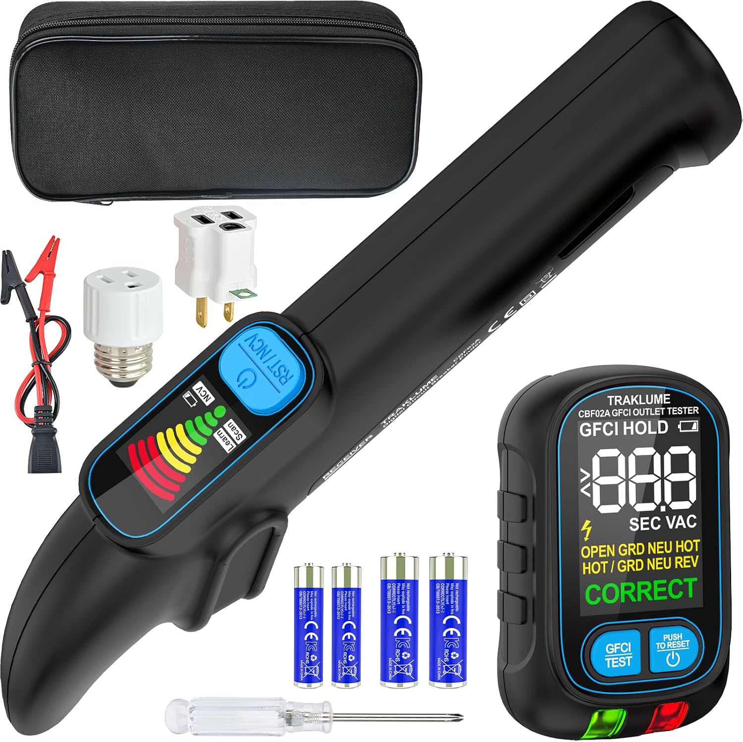 Circuit Breaker Finder Tool with NCV Breaker Finder, GFCI Outlet Tester