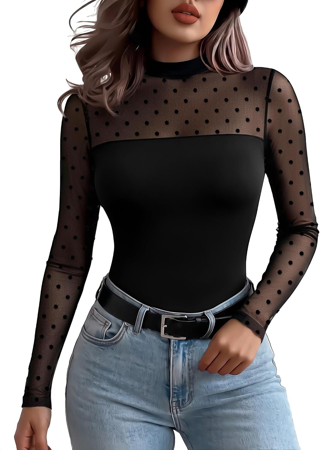 Zeagoo Lace Long Sleeve Blouses