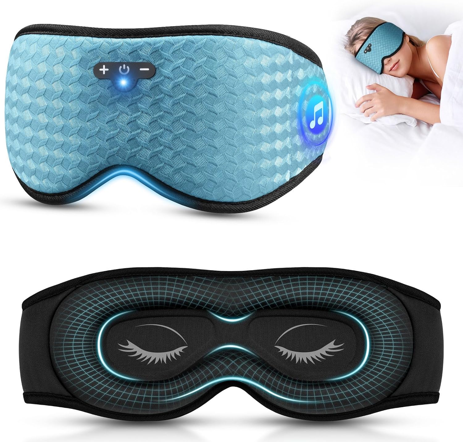 3D Bluetooth Sleep Masks