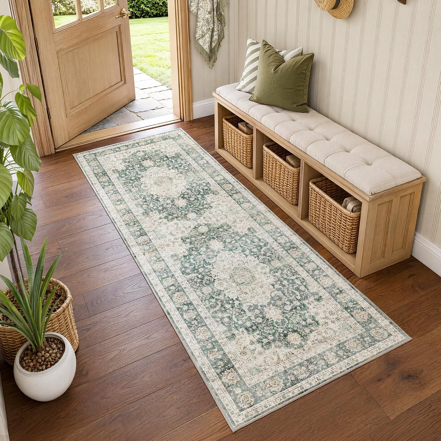 Teal Vintage Runner Rugs