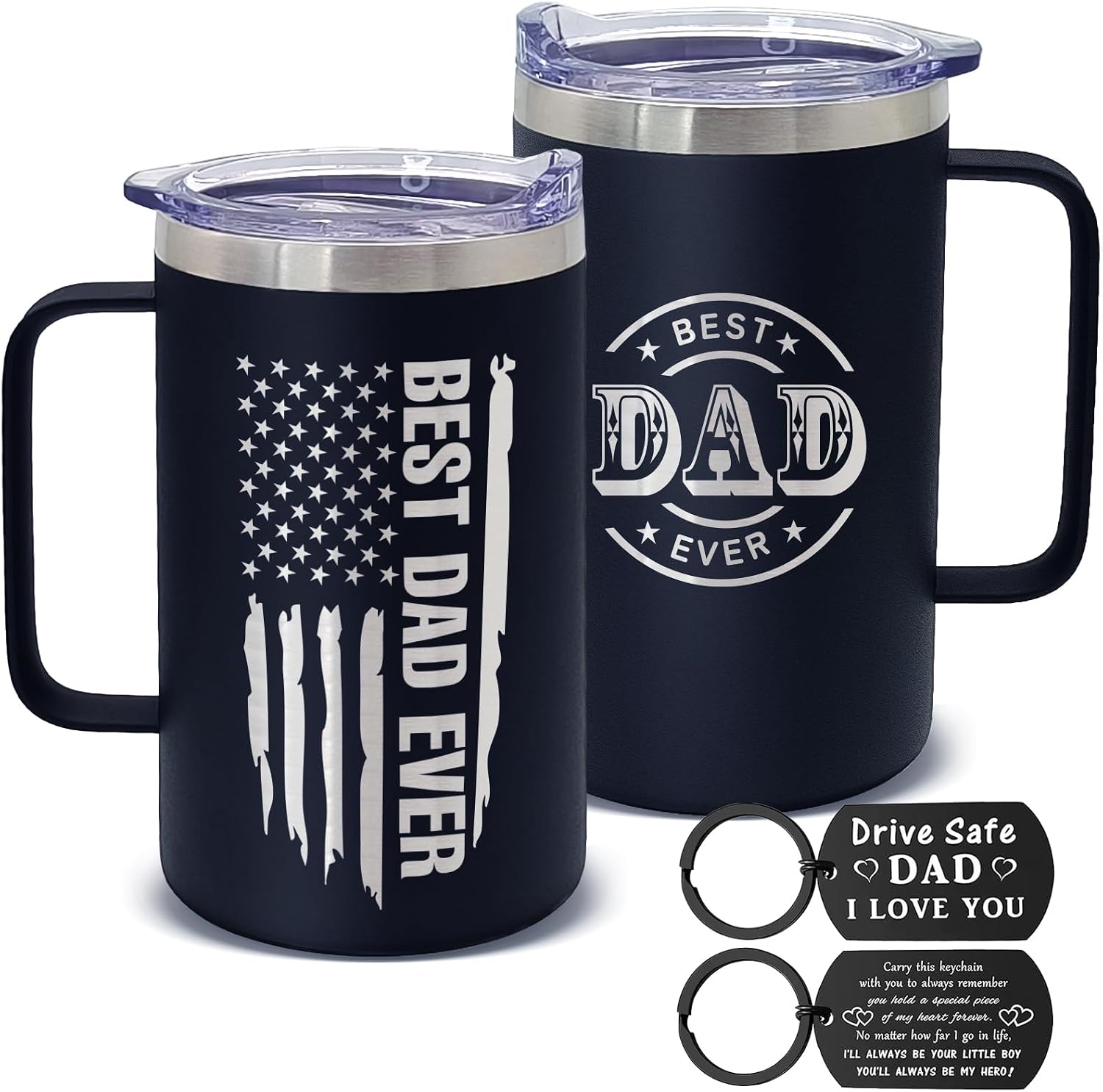 HottKiiper Dad Keychains (Black