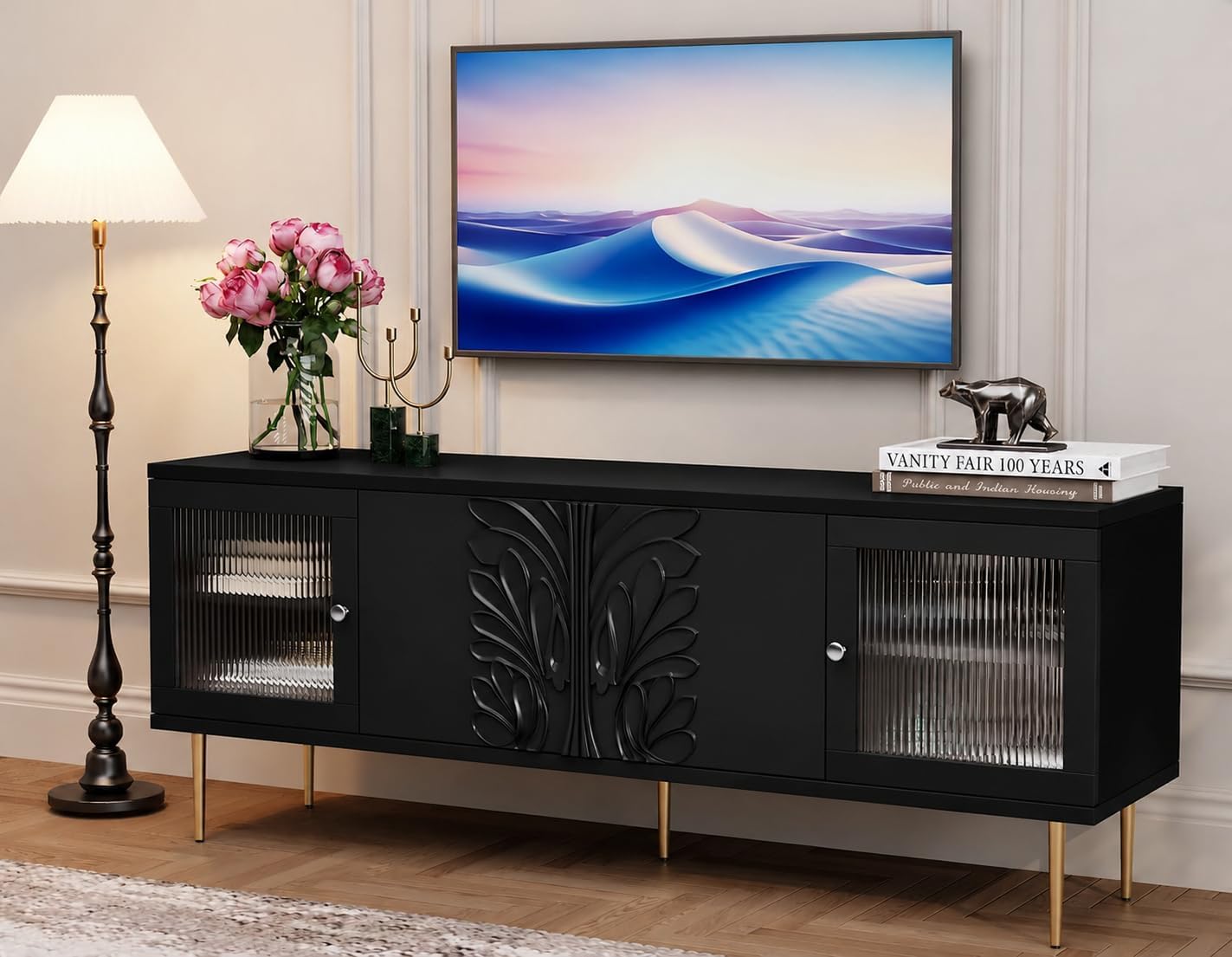 TV Consoles (75", Black