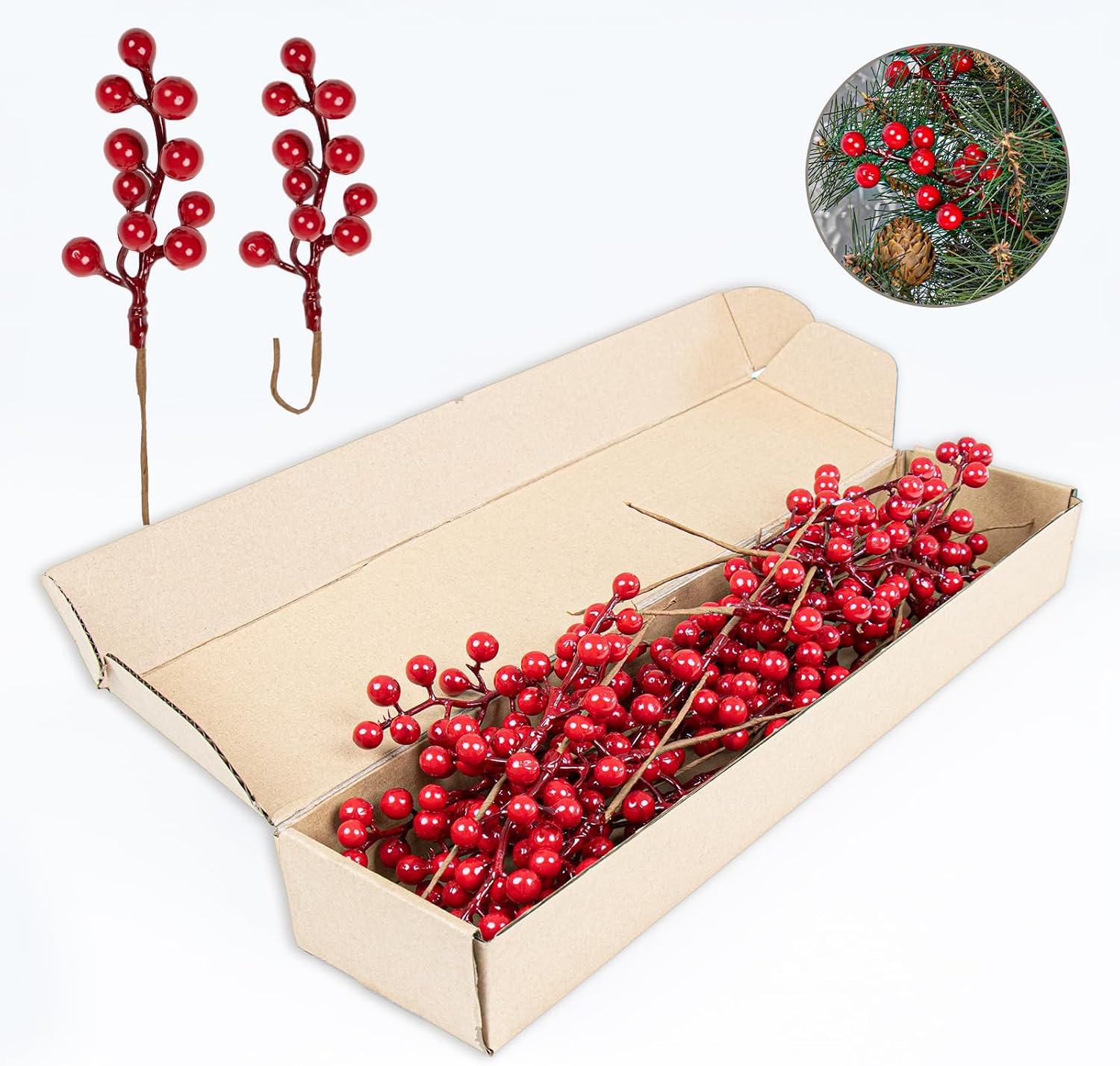 LLZLL Christmas Berry Picks