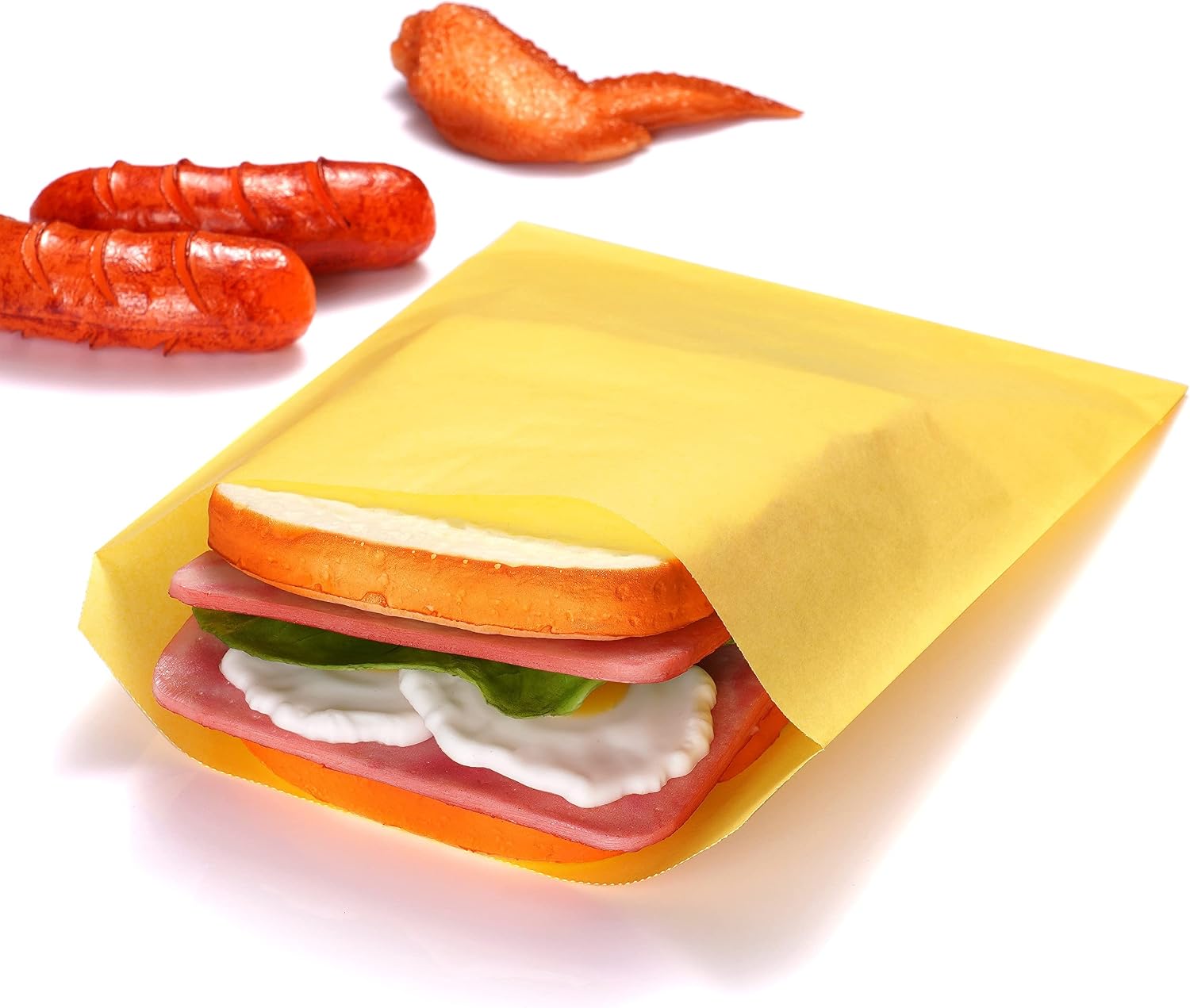 Quotidian Lemon Yellow Sandwich Bags