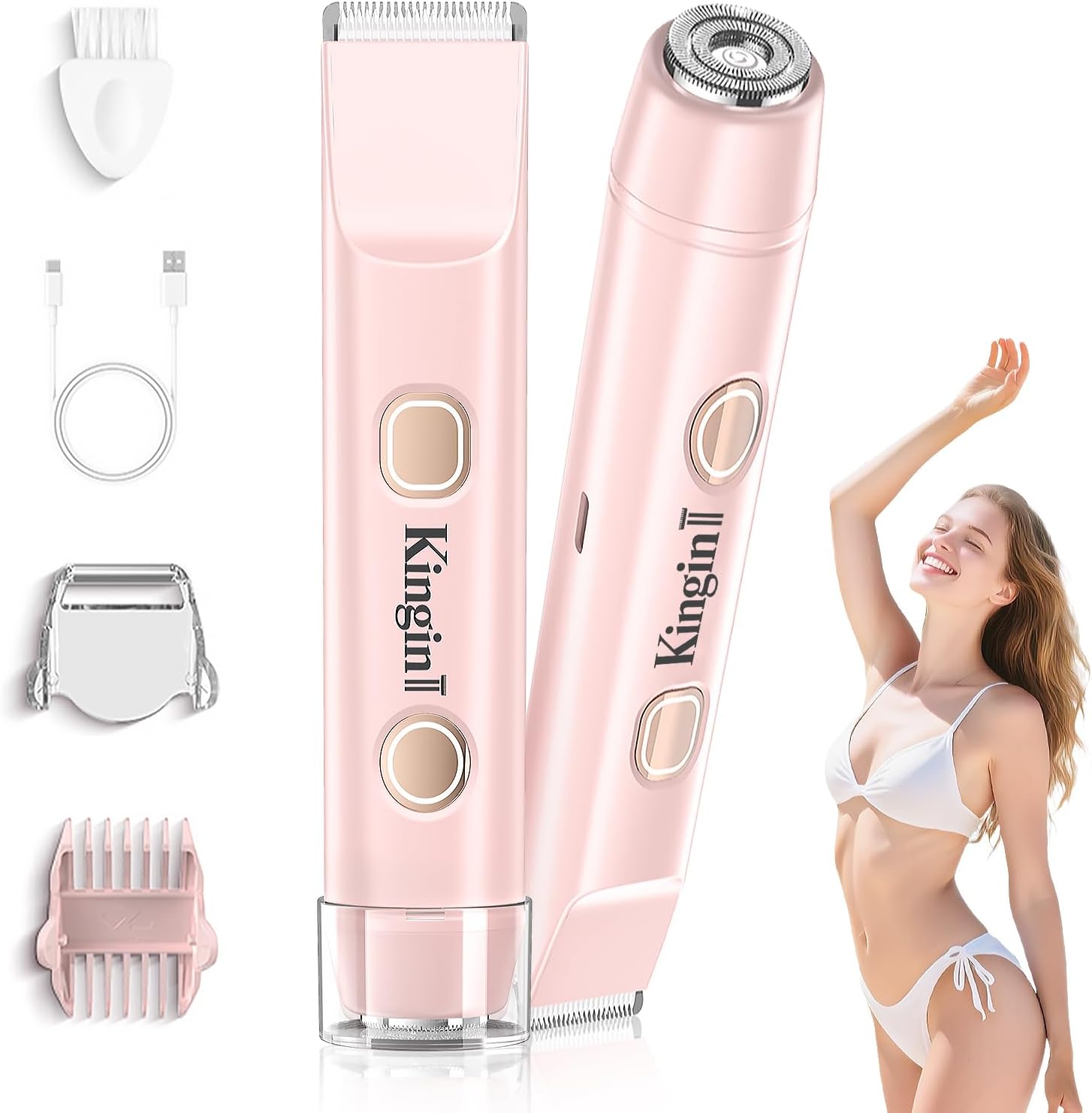 Electric Bikini Trimmers (Pink