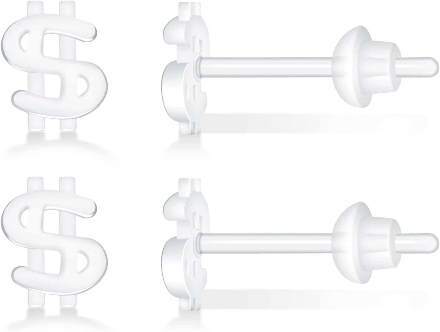 KMEOSCH Clear Earring Kits